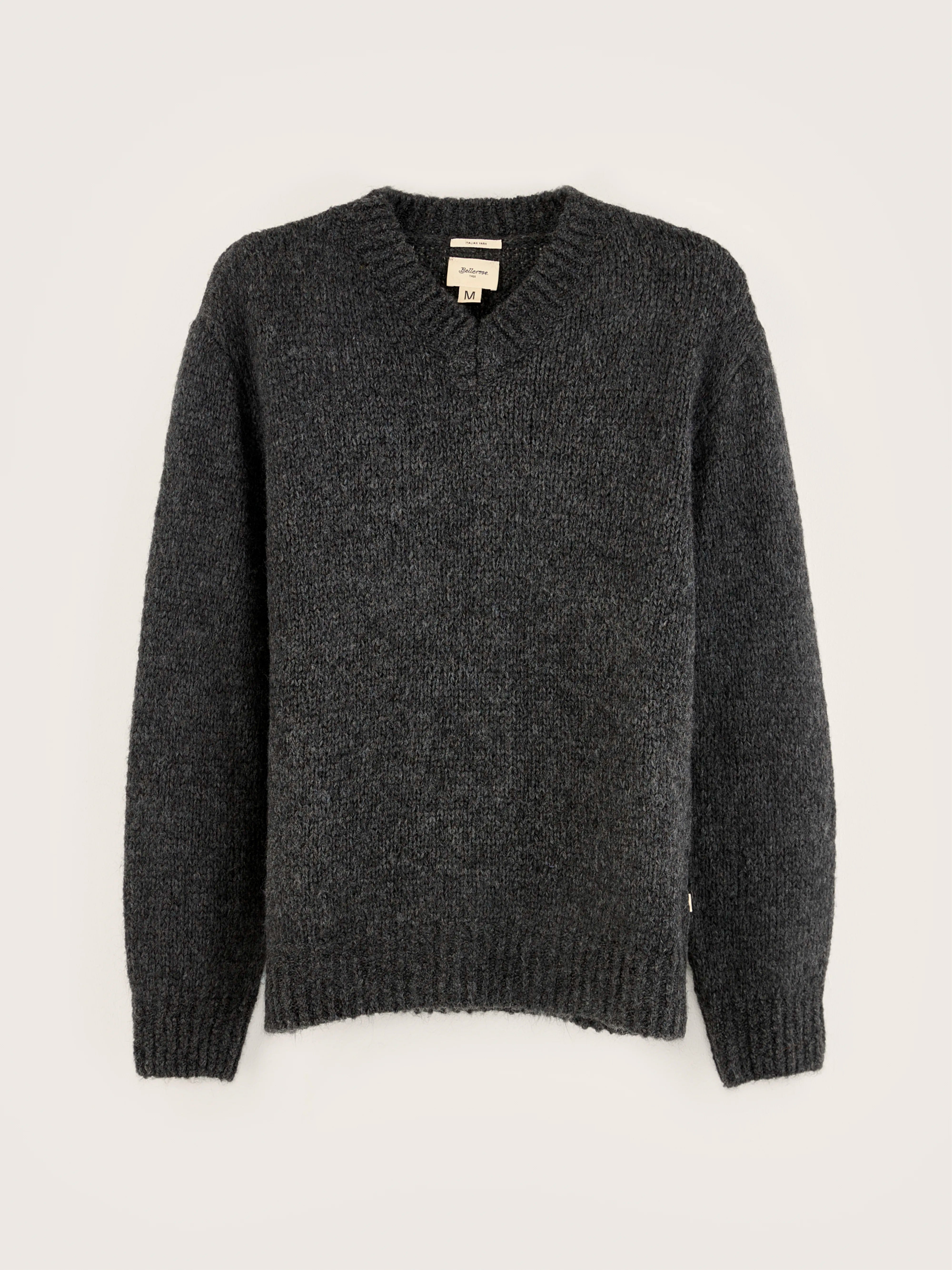 Liora v-neck sweater (242 / M / MID GREY)