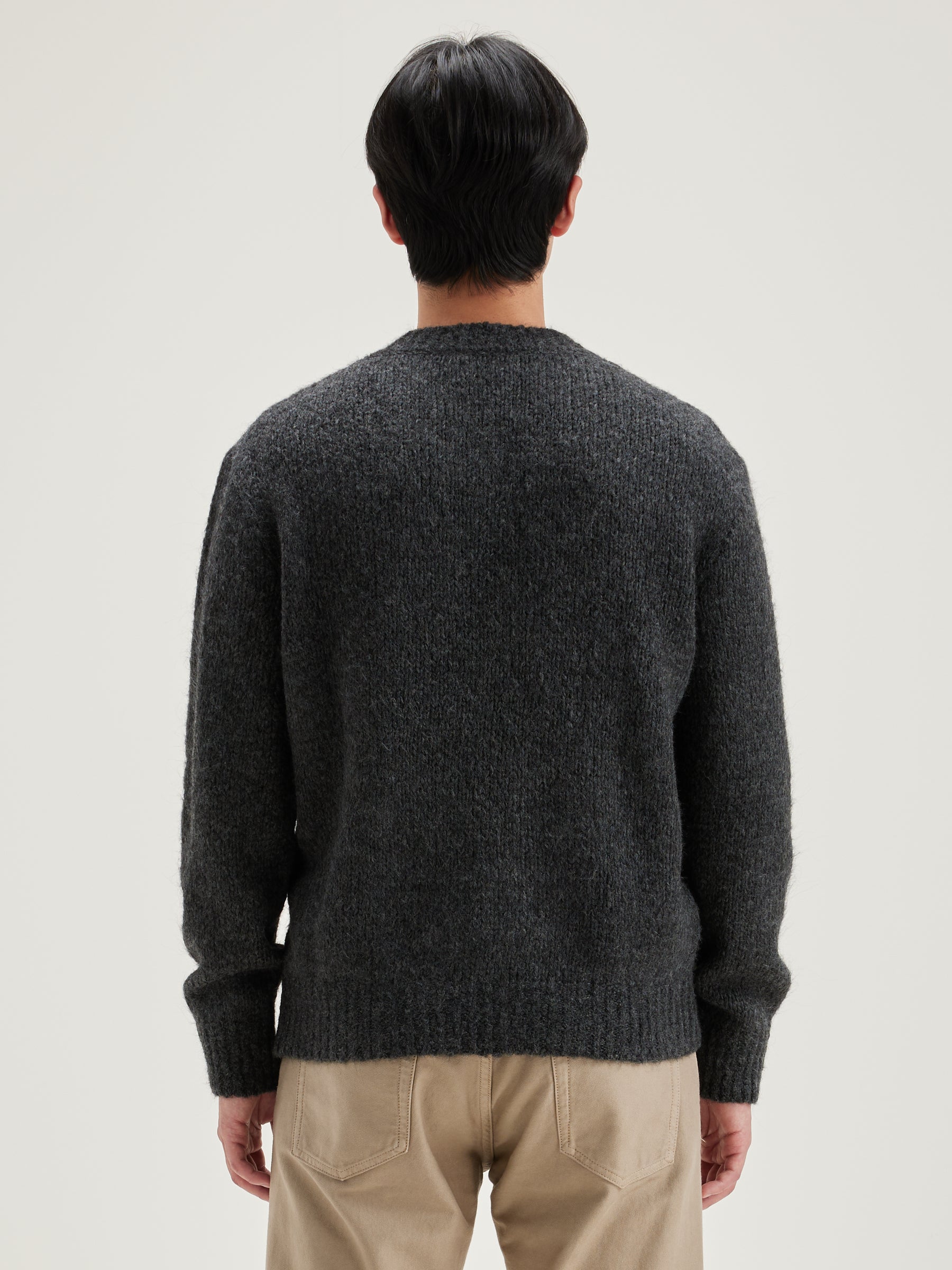 Pull col V Liora (242 / M / MID GREY)