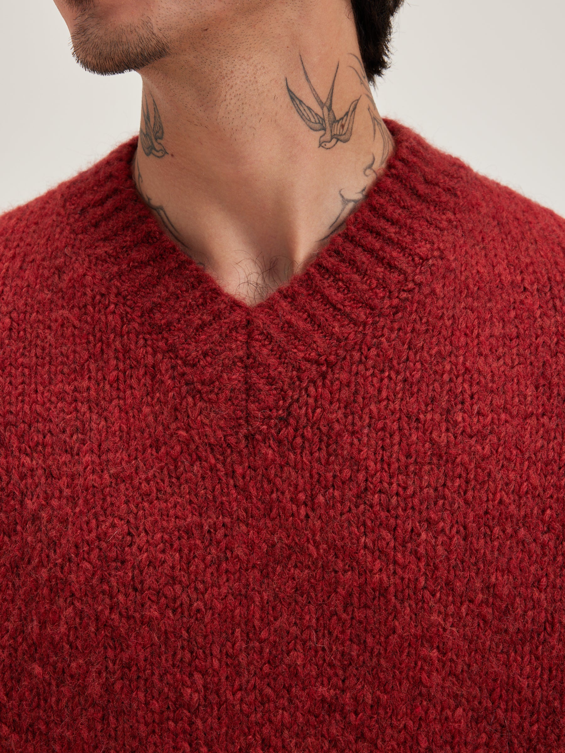 Liora V-neck Sweater - Mahogany For Men | Bellerose