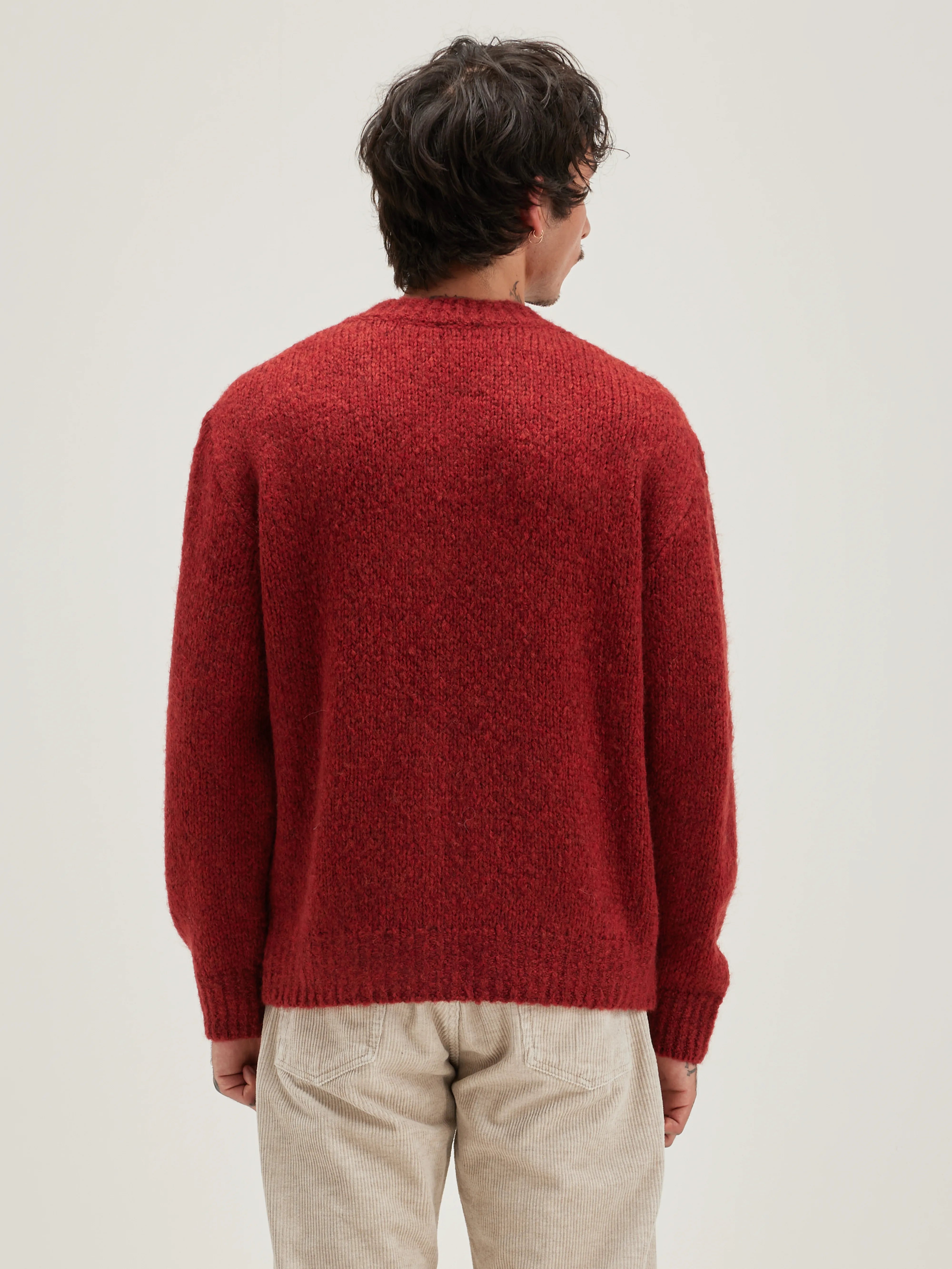 Pull Col V Liora - Mahogany Pour Homme | Bellerose