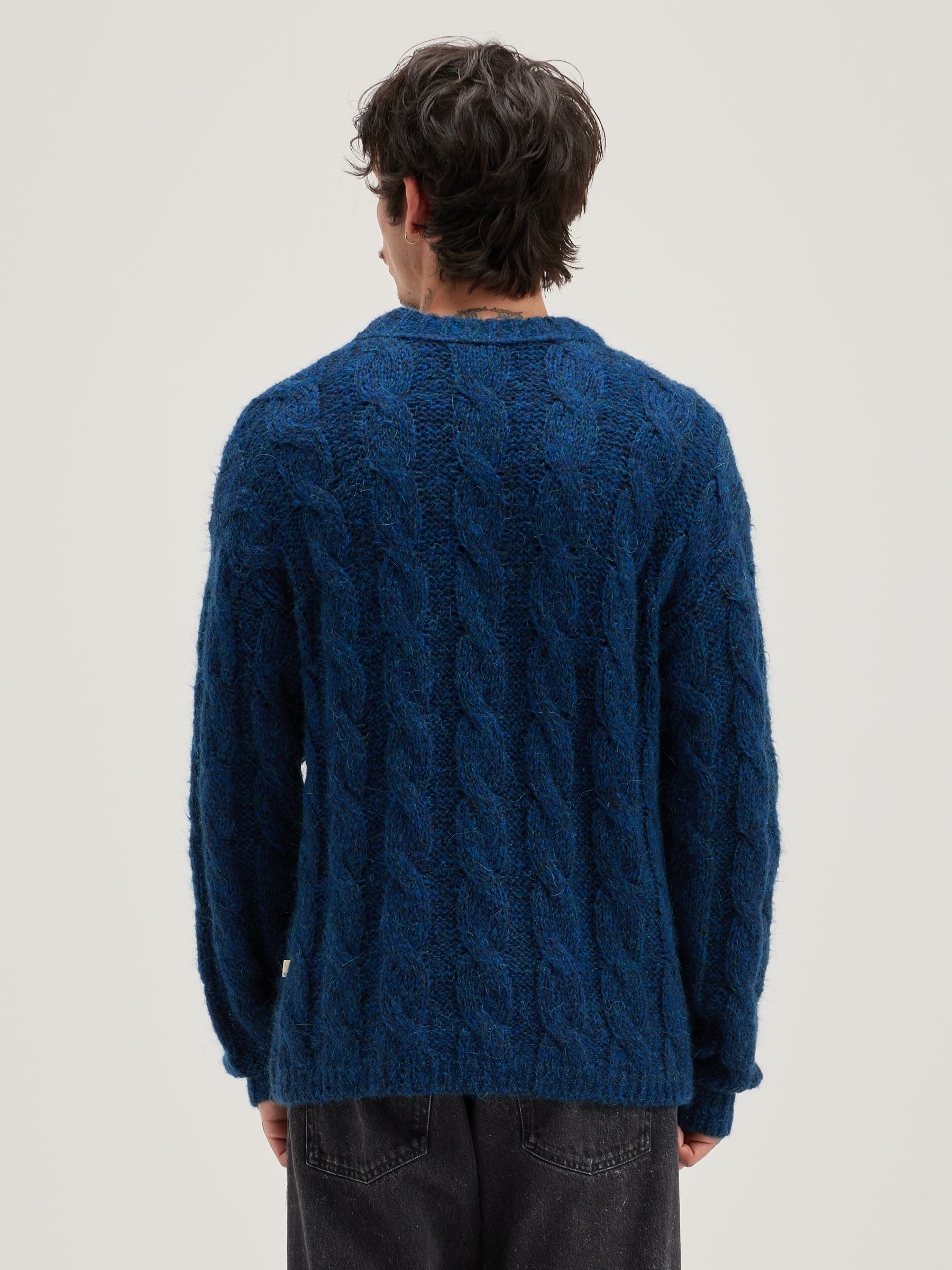 Pull Torsadé Noft - Fir / Naval Pour Homme | Bellerose