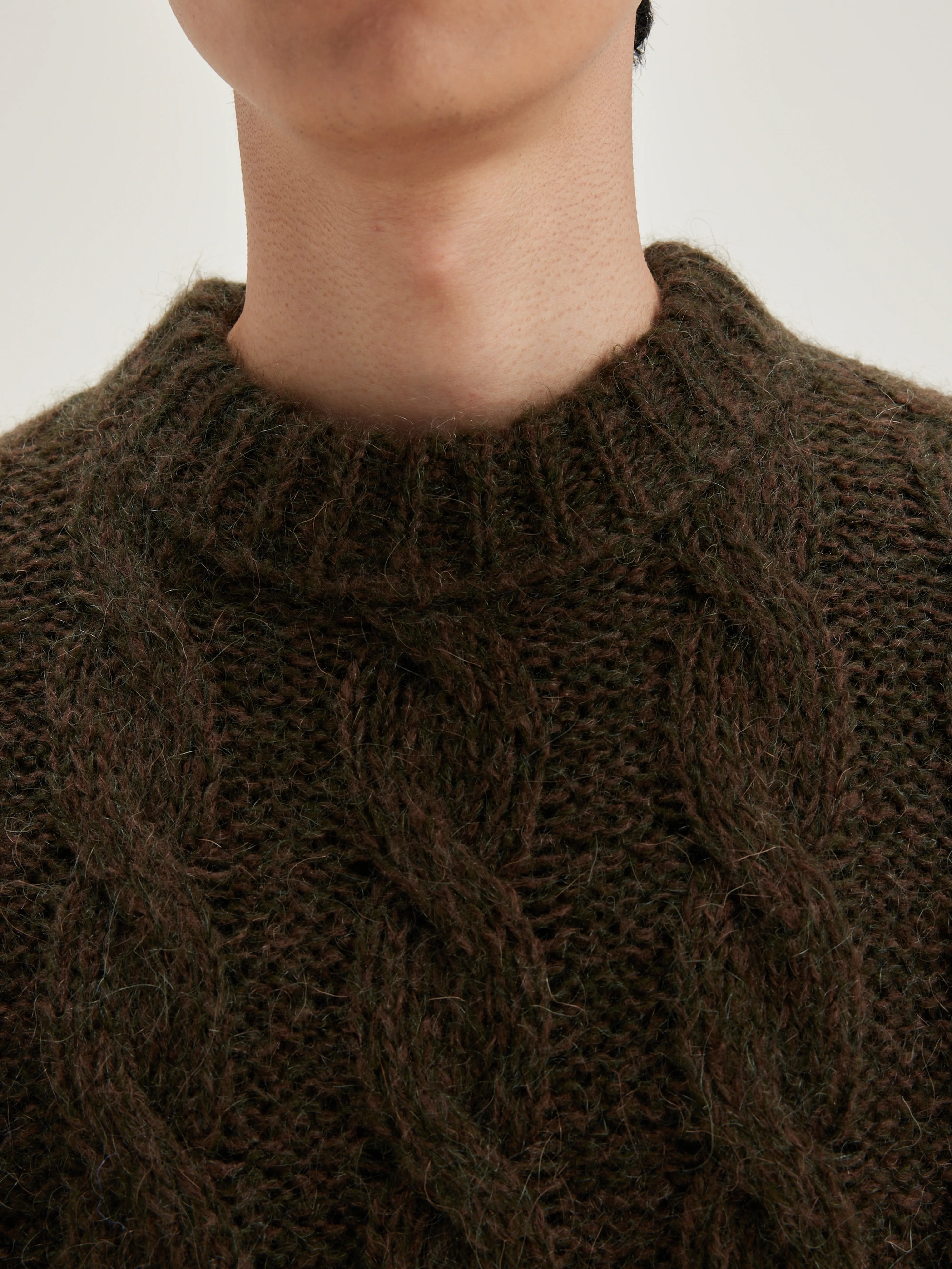 Noft Cable-knit Sweater - Dark olive For Men | Bellerose