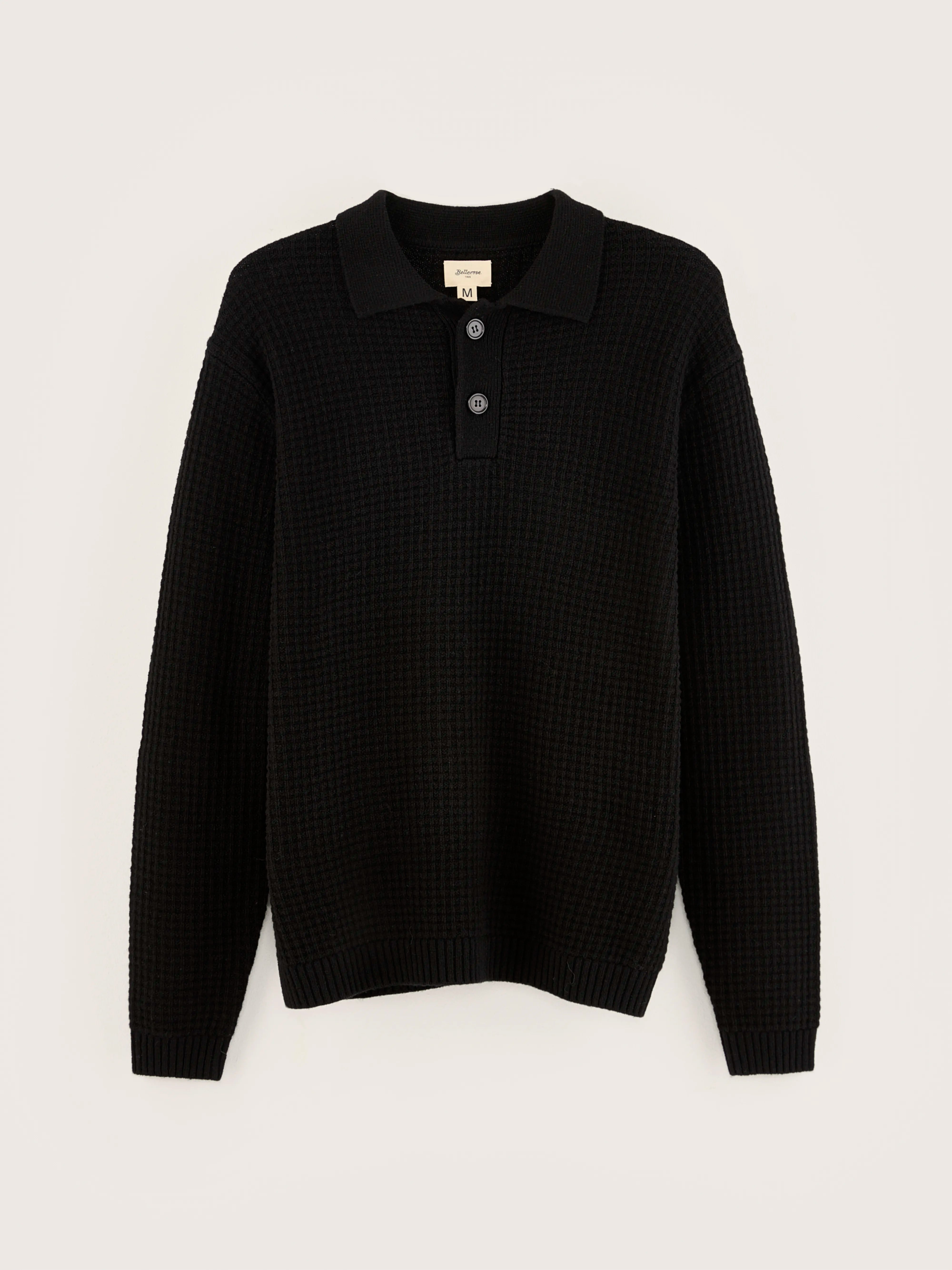 Pull style polo Allos (242 / M / BLACK)