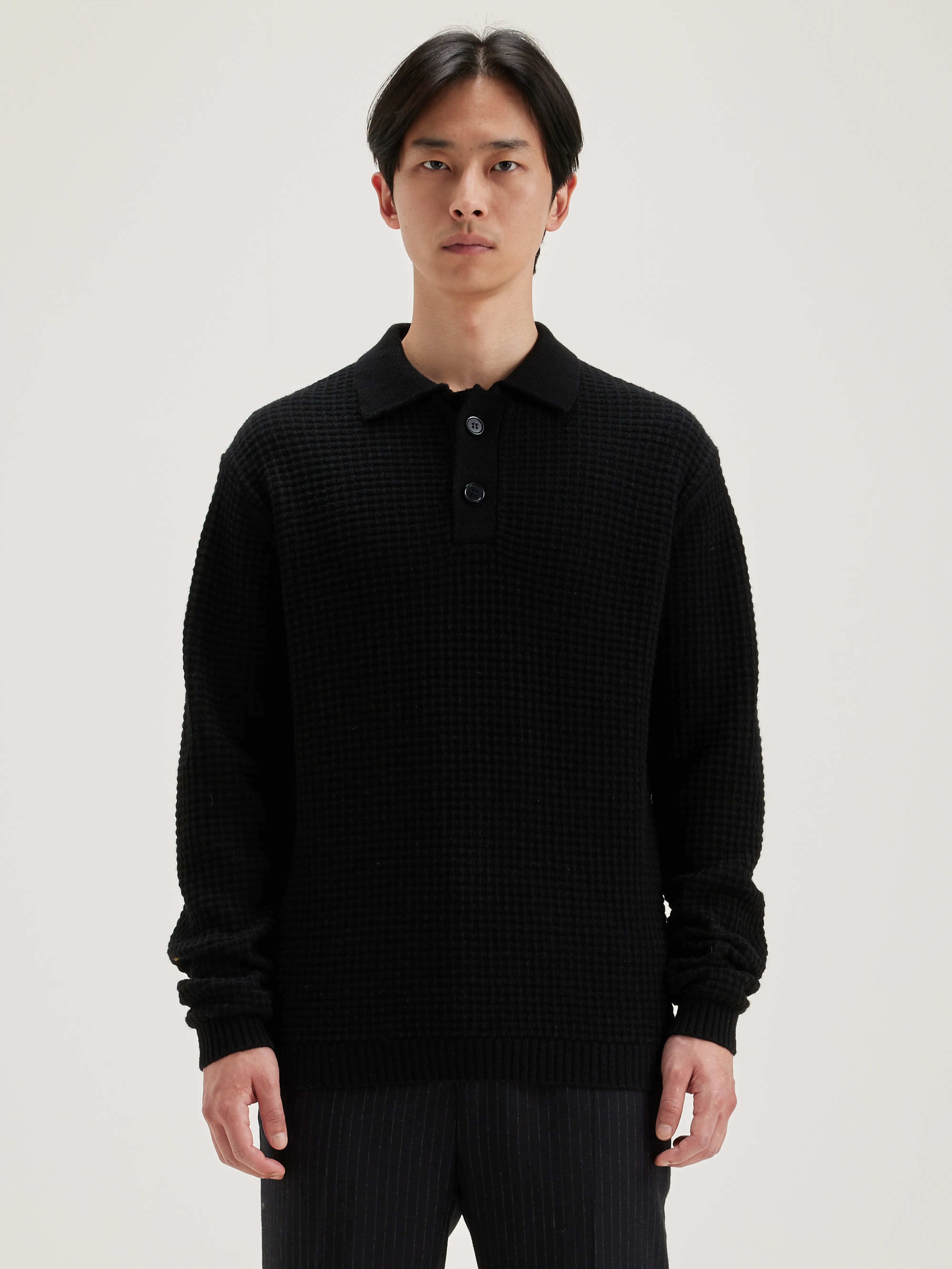 Allos Polo-style Sweater - Black For Men | Bellerose