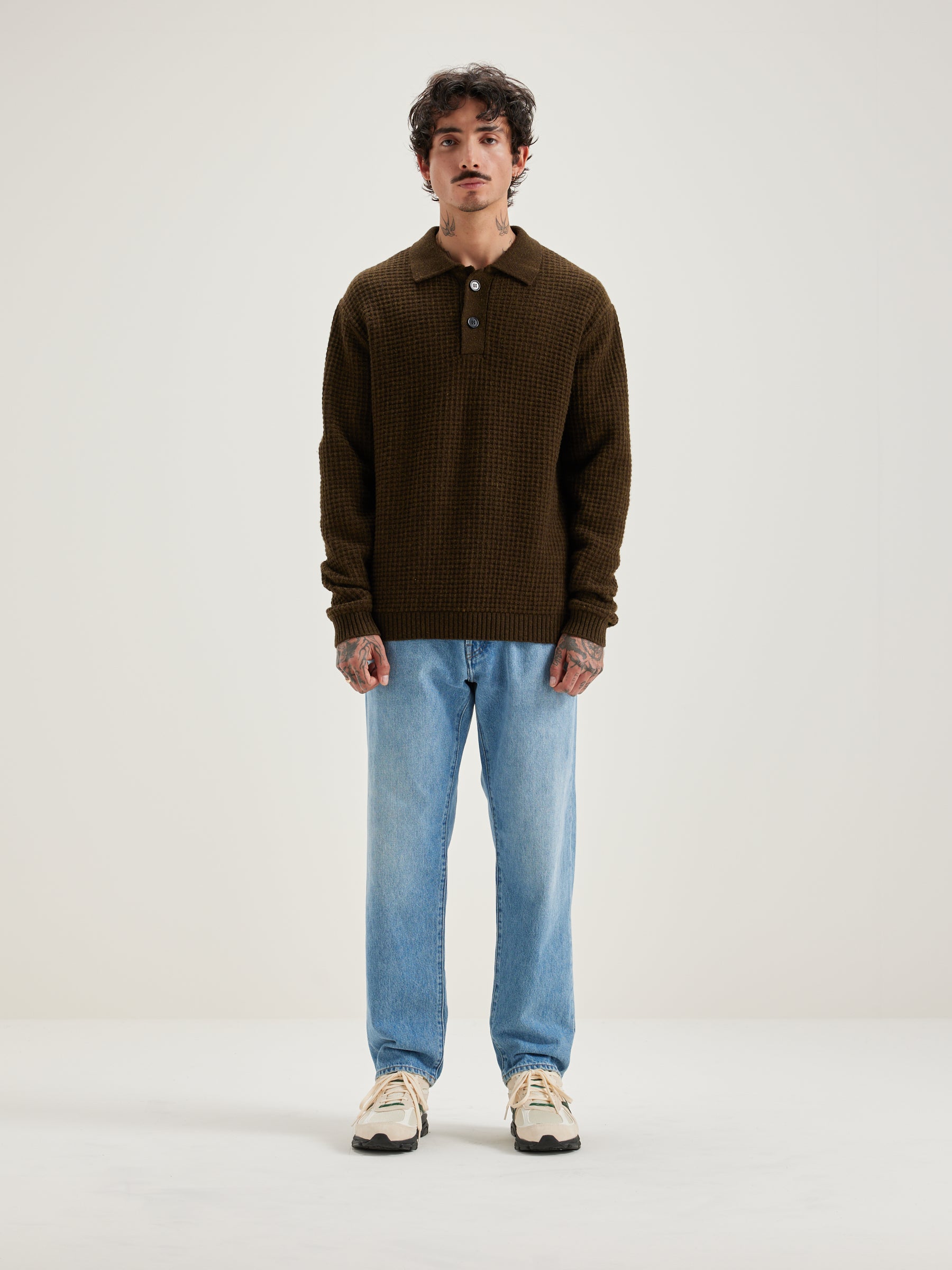 Allos Polo-style Sweater - Olive For Men | Bellerose