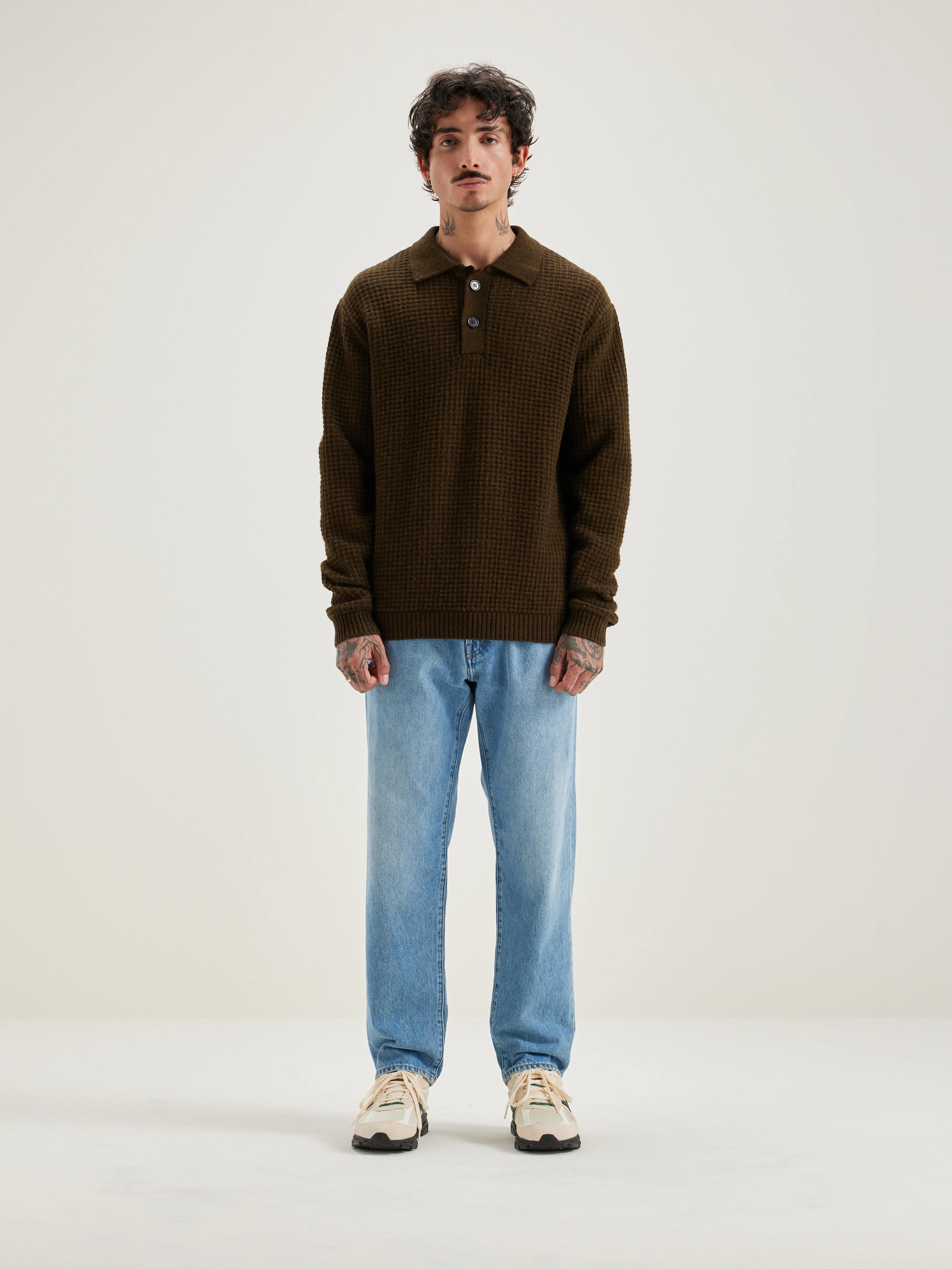 Allos Polo-style Sweater - Olive For Men | Bellerose