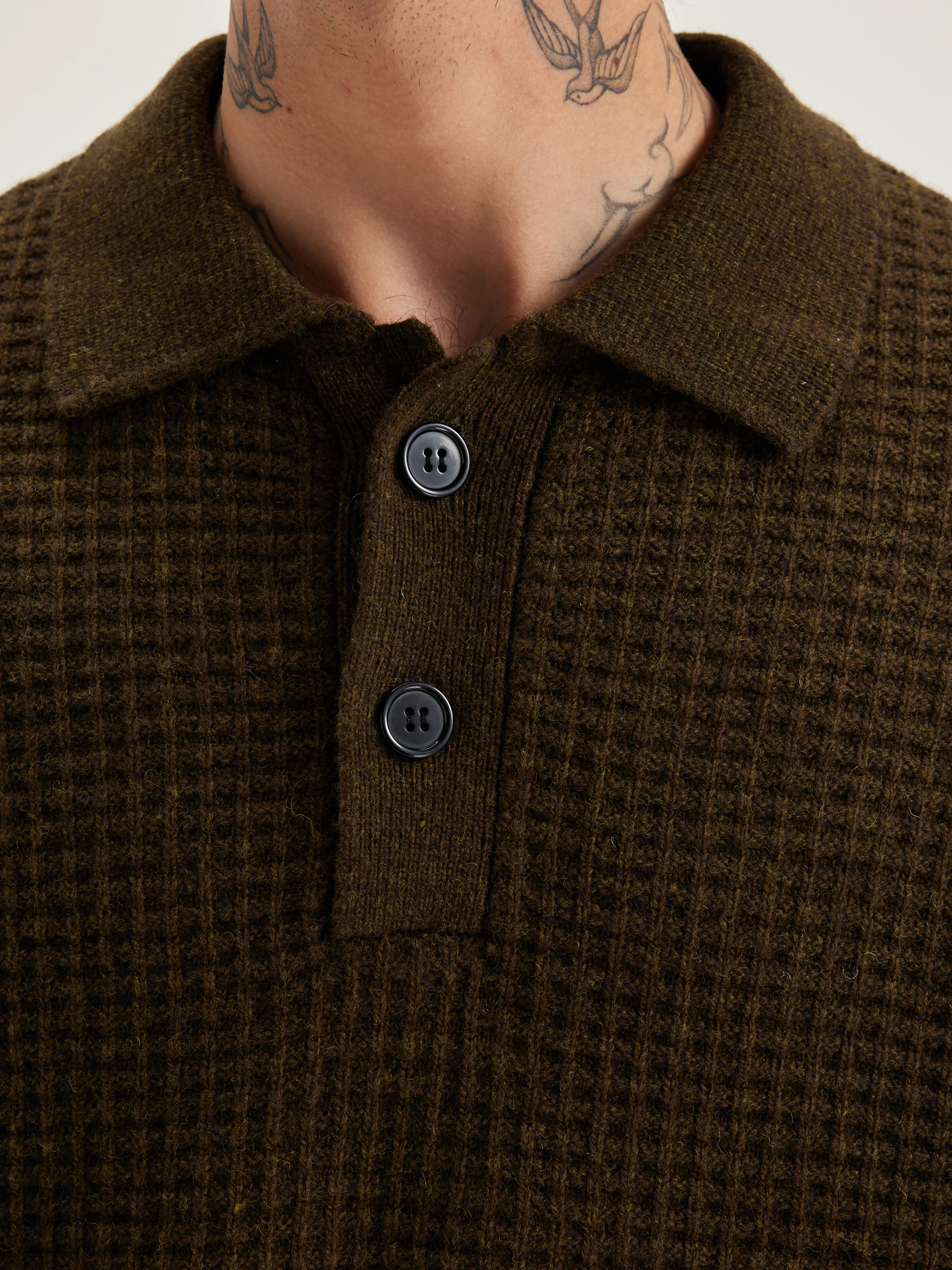 Allos Polo-style Sweater - Olive For Men | Bellerose