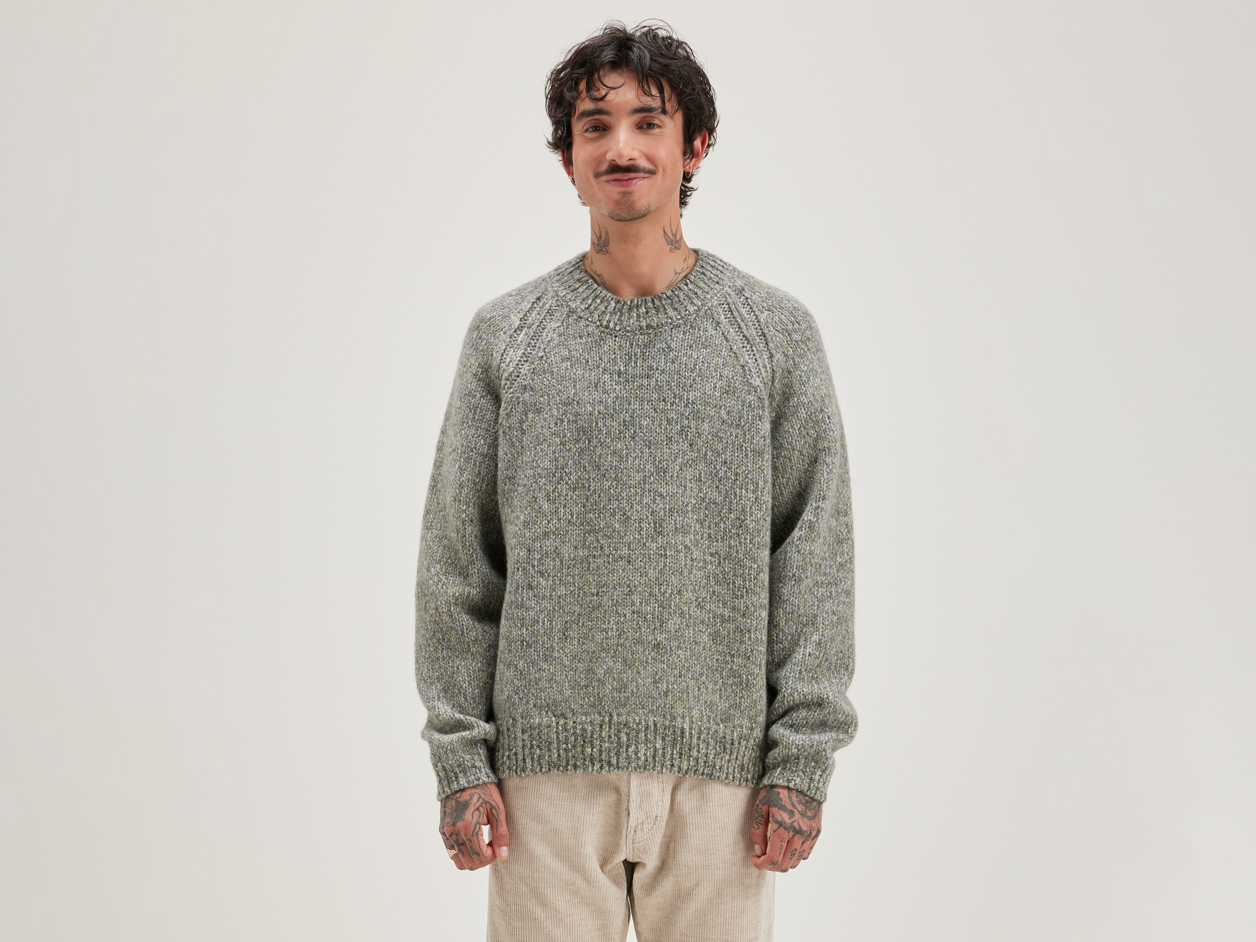 Leloc crew-neck sweater (242 / M / COMBO A)