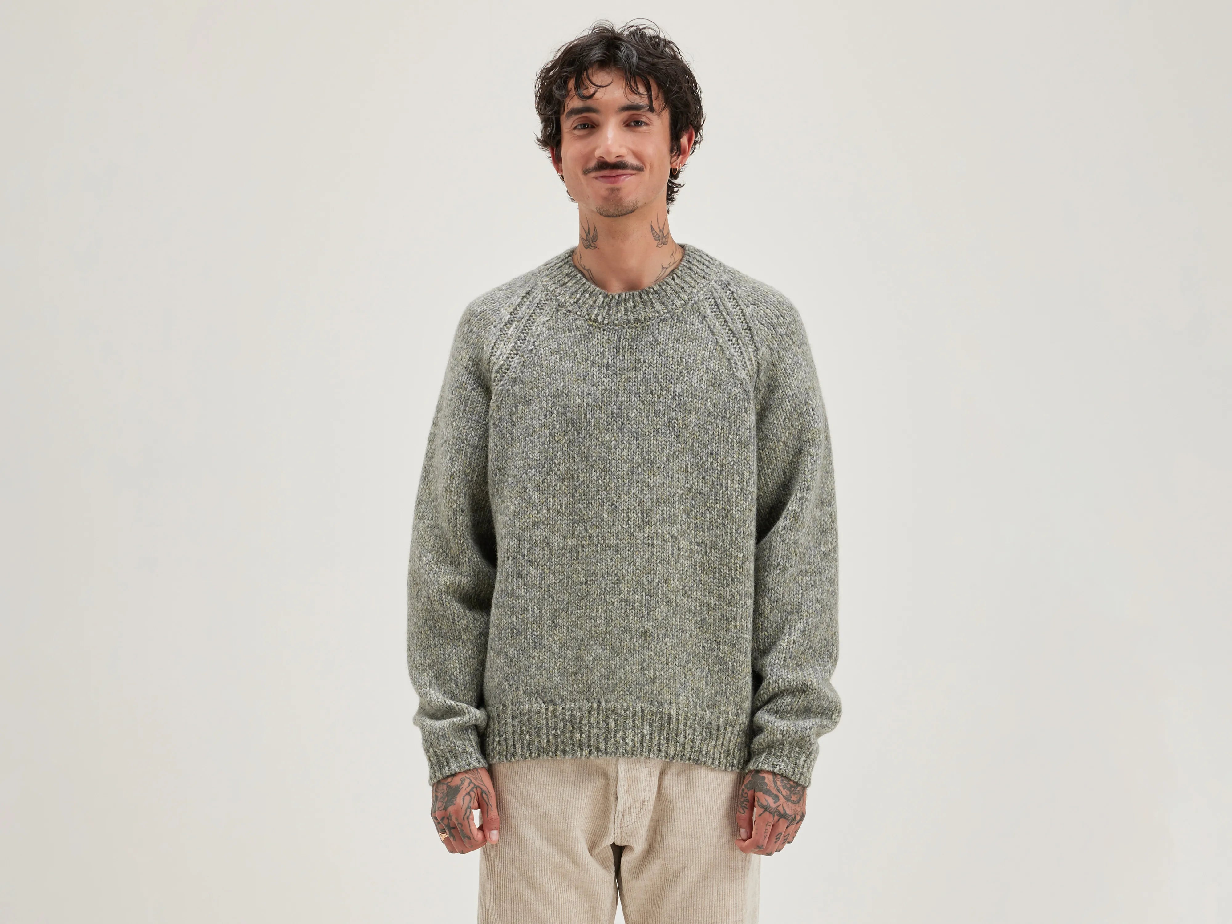 Leloc crew-neck sweater (242 / M / COMBO A)