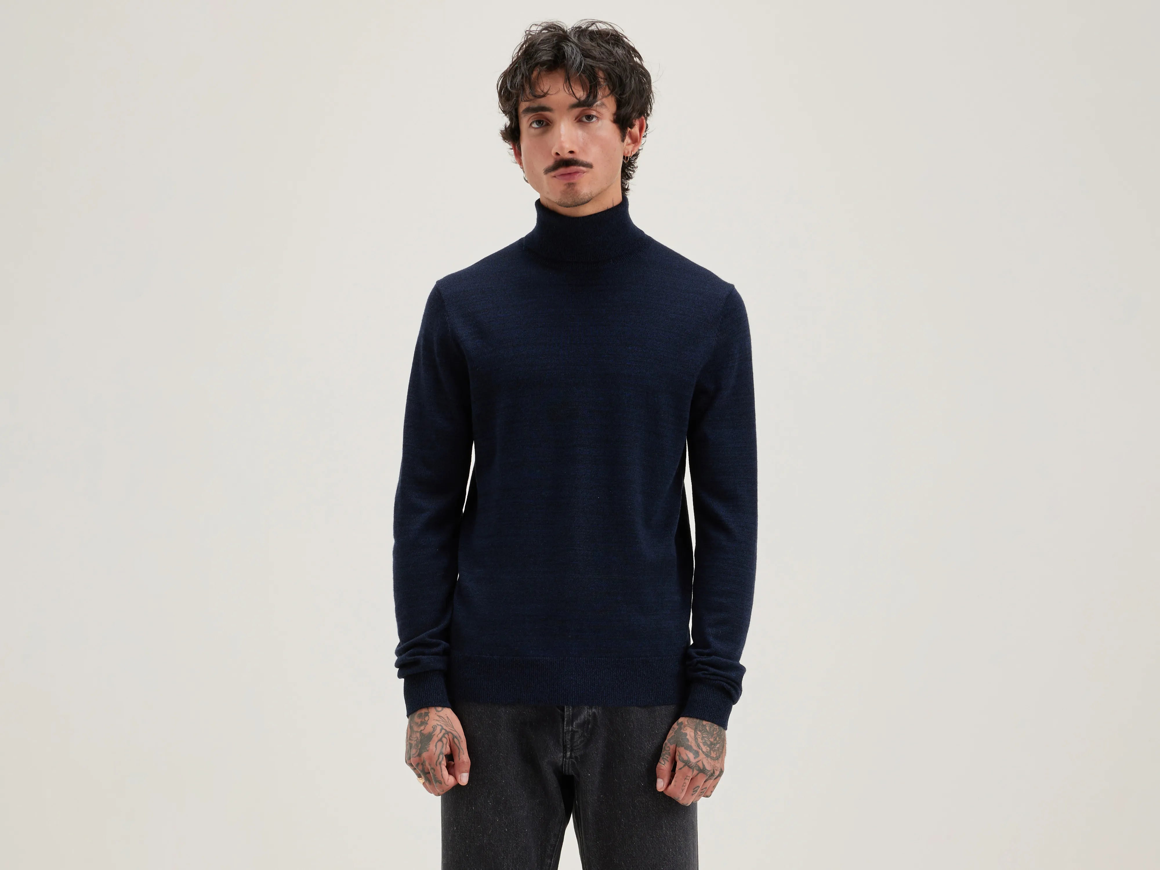 Dilor Turtleneck Sweater - Blue nights For Men | Bellerose