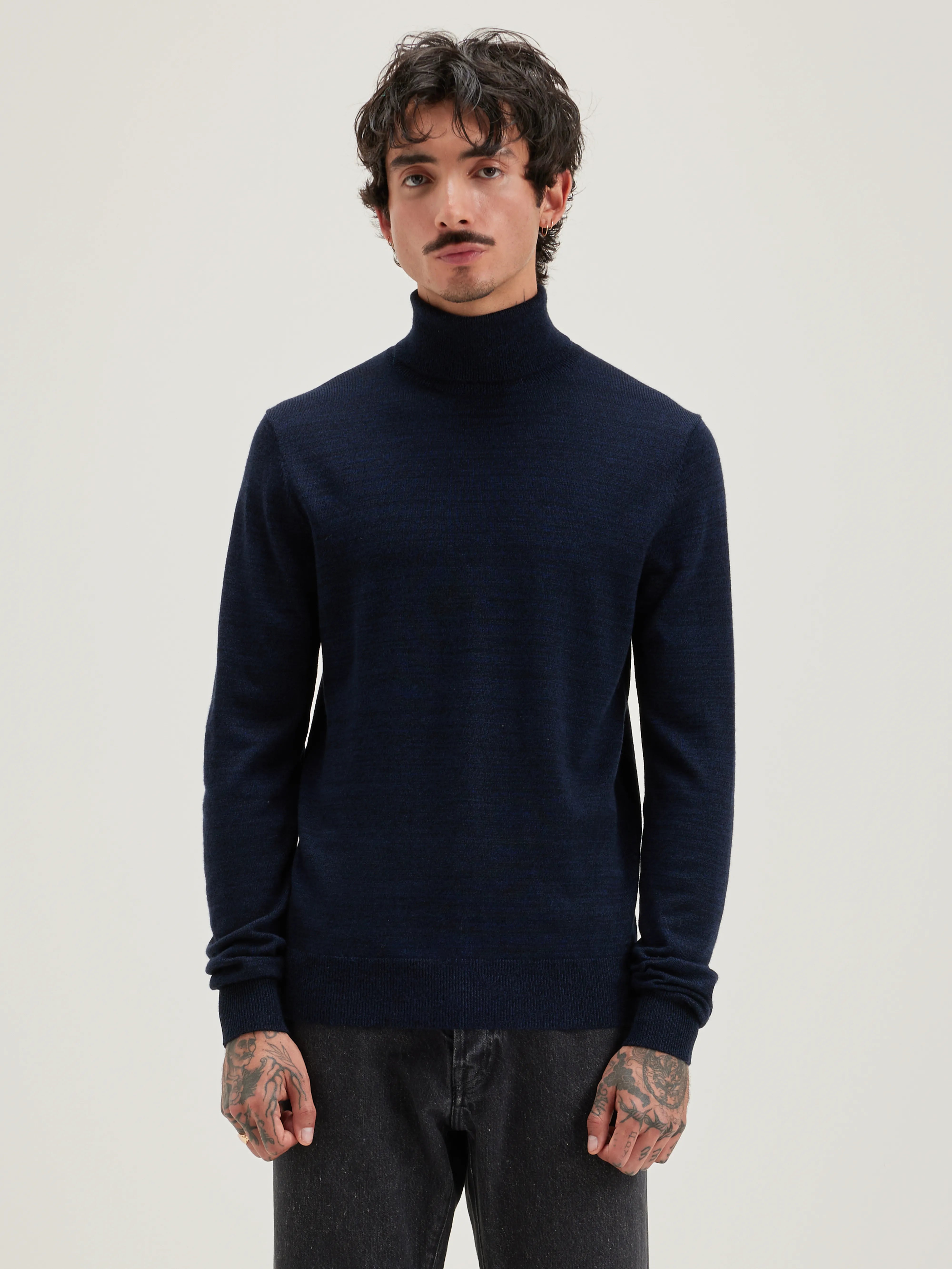 Pull Col Roulé Dilor - Blue nights Pour Homme | Bellerose