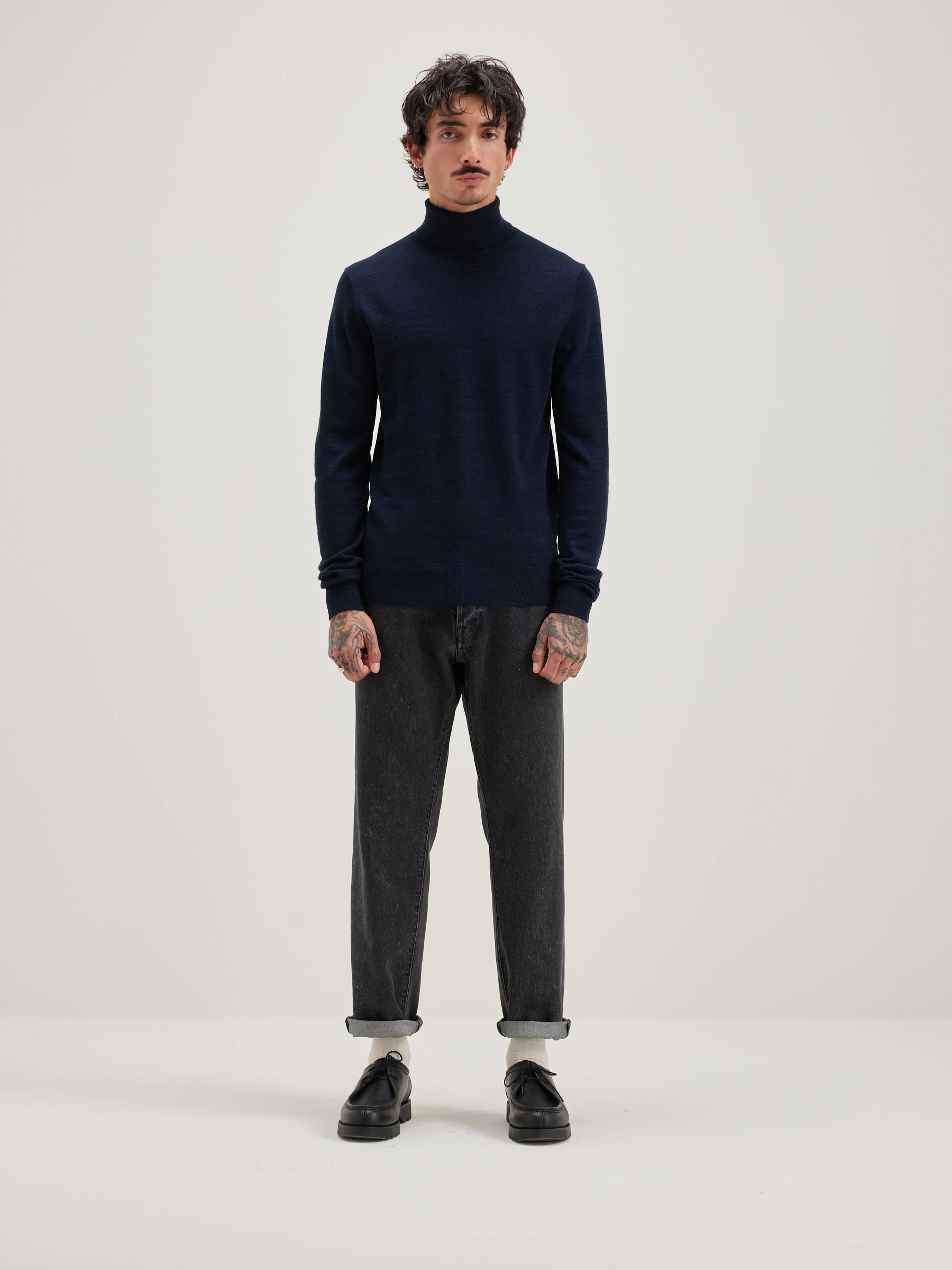 Dilor Turtleneck Sweater - Blue nights For Men | Bellerose