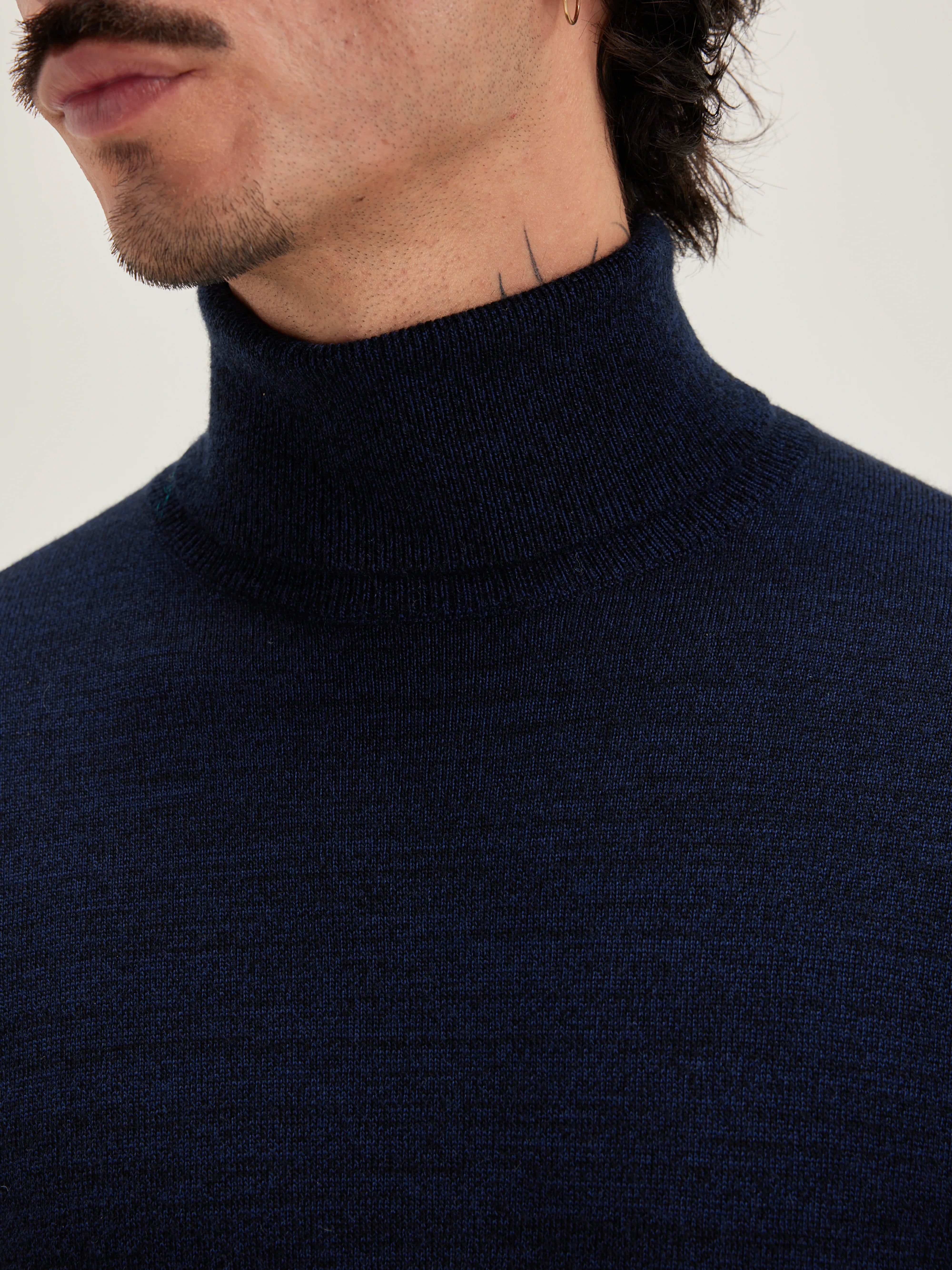 Pull Col Roulé Dilor - Blue nights Pour Homme | Bellerose