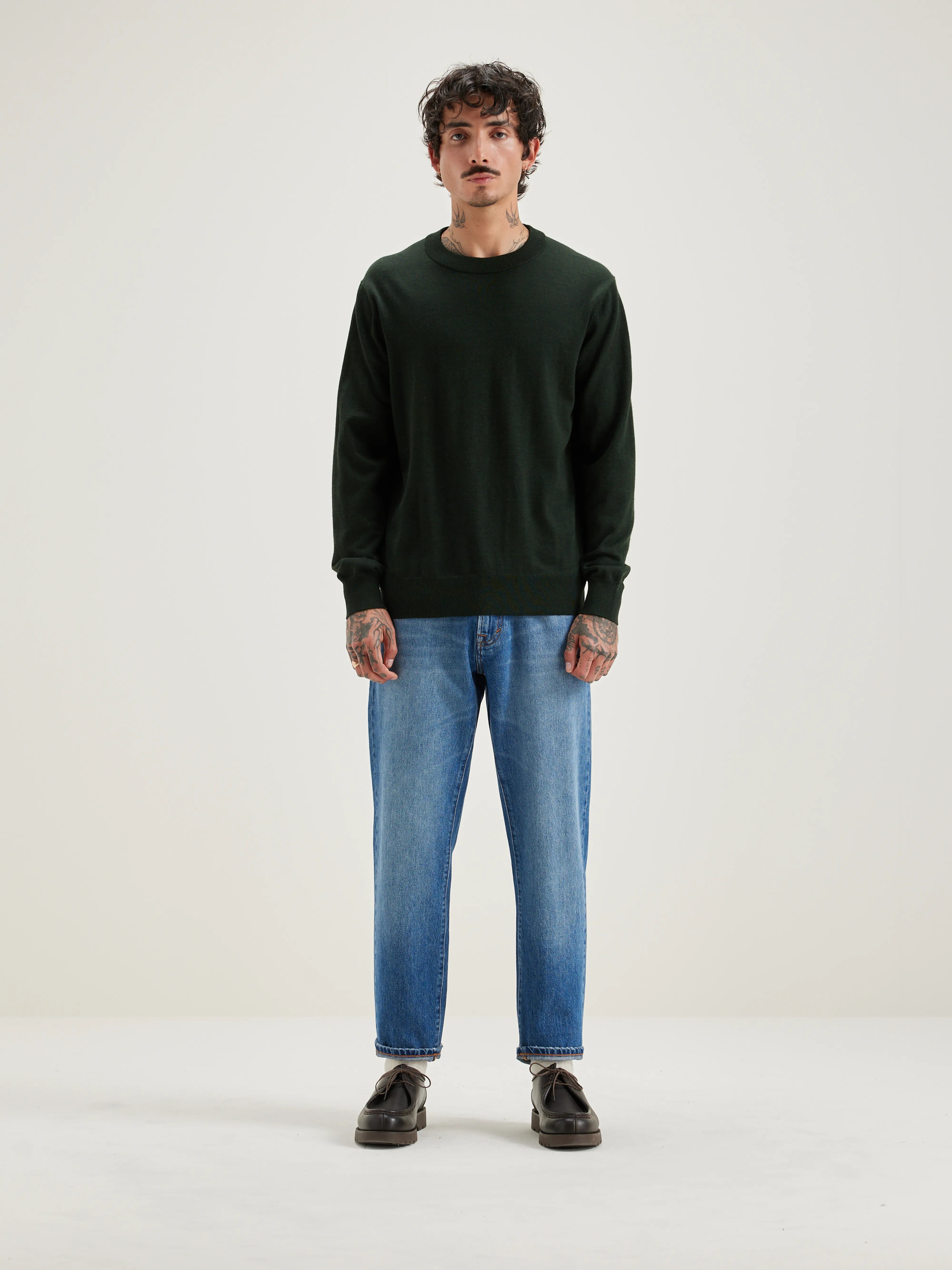 Pull Col Rond Dilliv - Forest Pour Homme | Bellerose