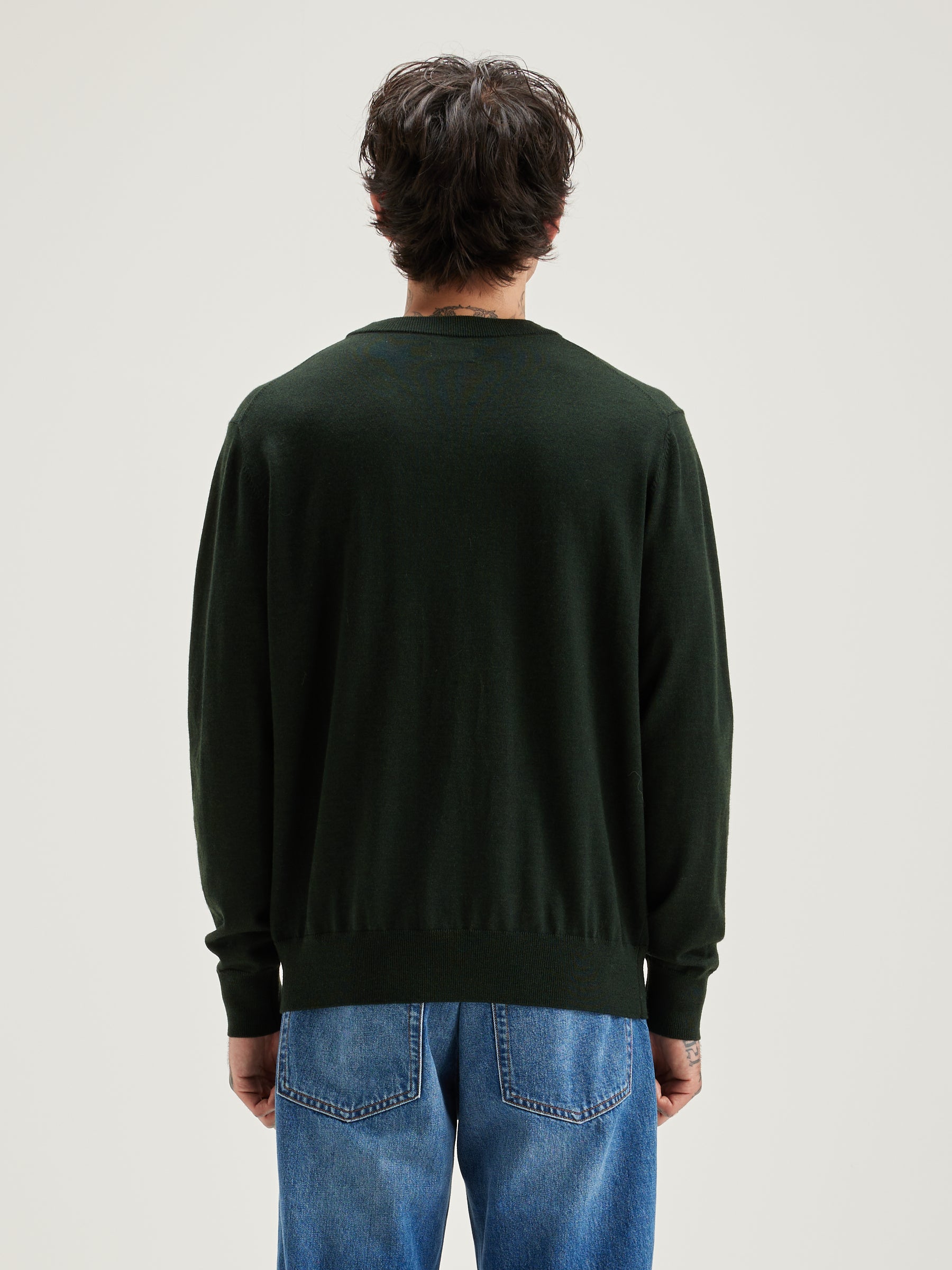 Dilliv Crew-neck Sweater - Forest For Men | Bellerose