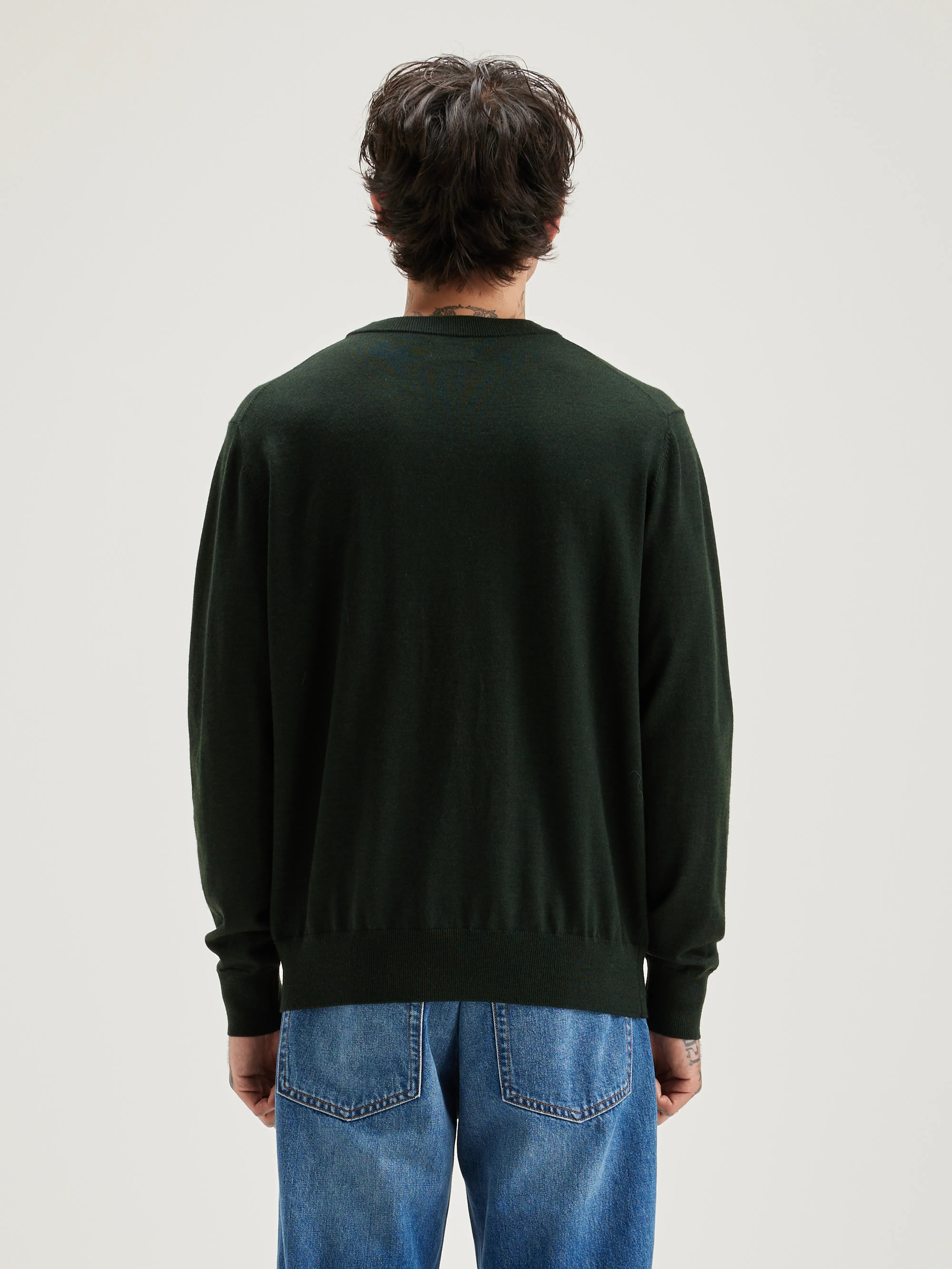 Dilliv crew-neck sweater (242 / M / FOREST)