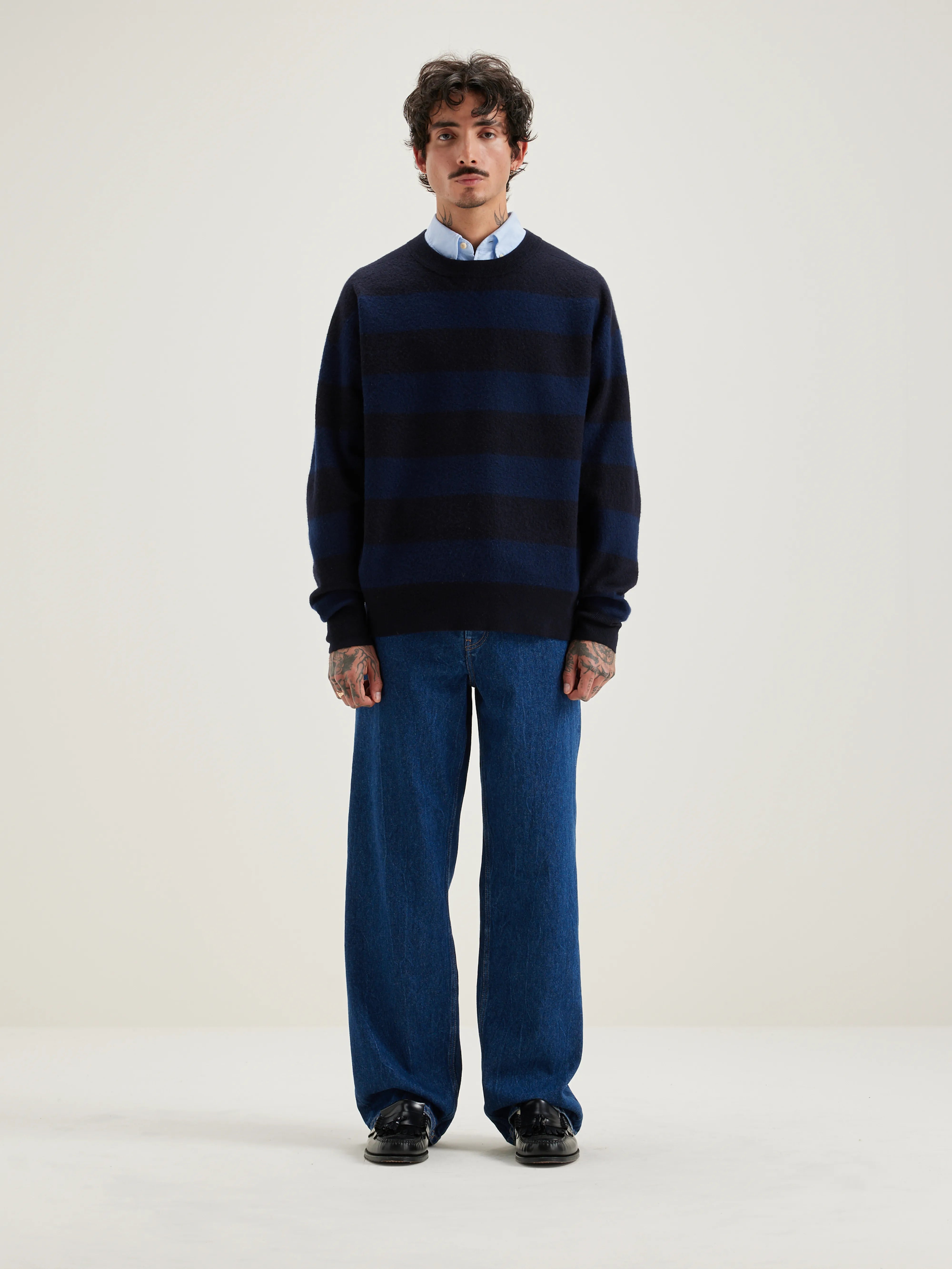 Goityn Crew-neck Sweater - Ink / Navy For Men | Bellerose