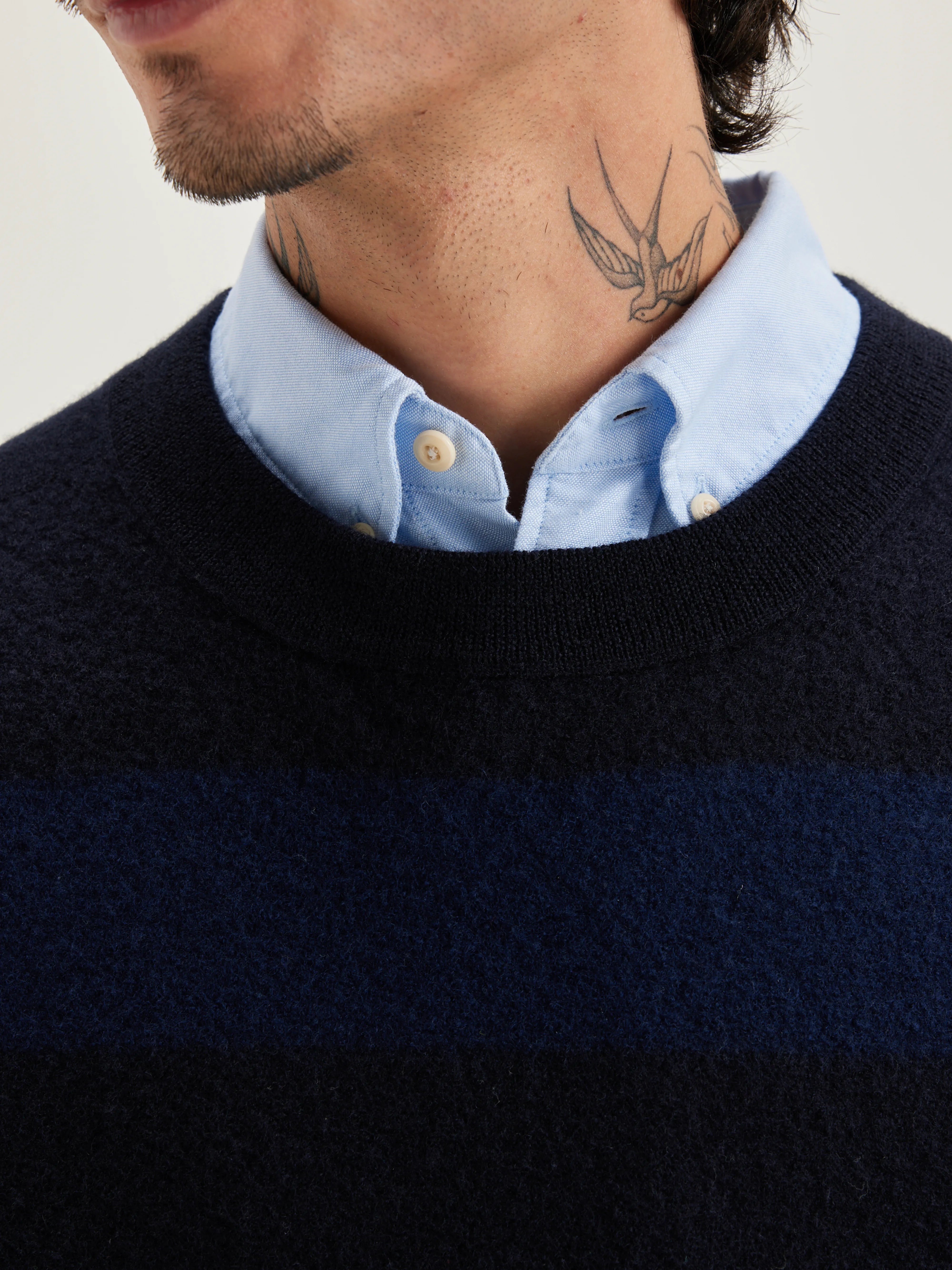 Pull Col Rond Goityn - Ink / Navy Pour Homme | Bellerose