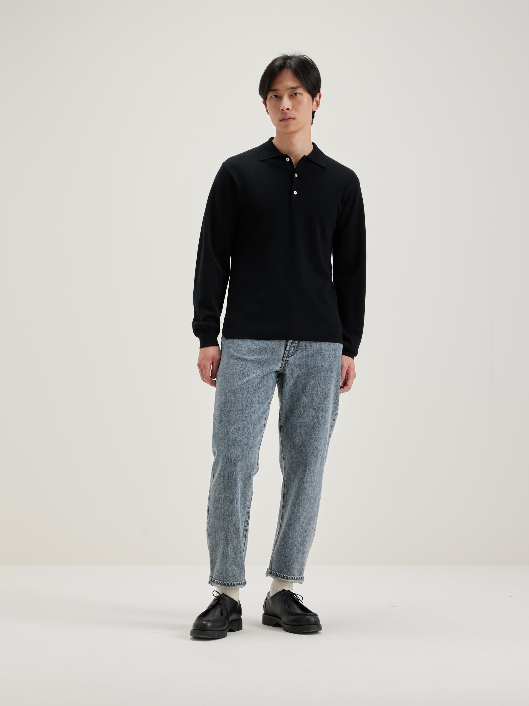 Dynol Polo-style Sweater - Black blue For Men | Bellerose