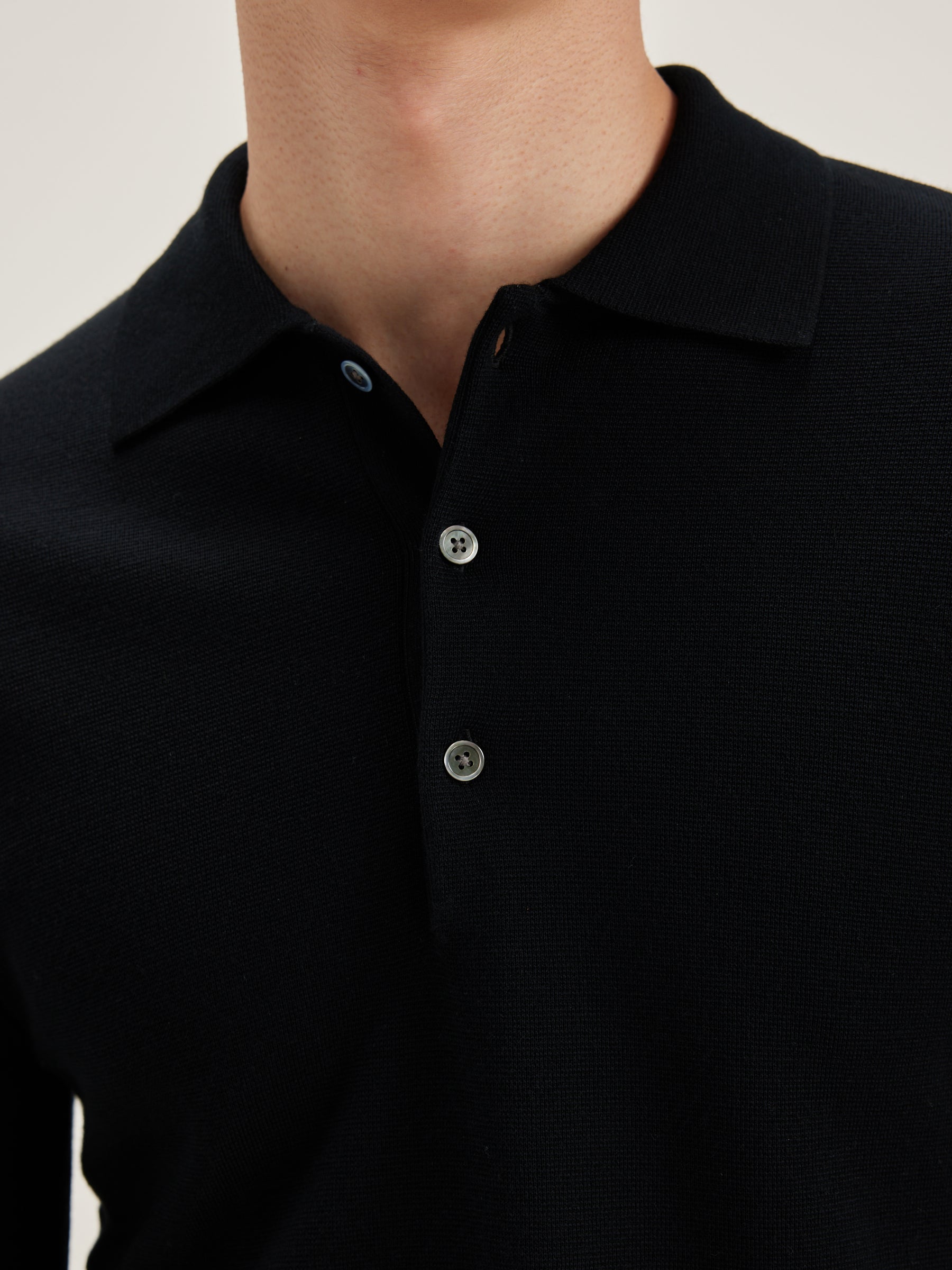 Dynol Polo-style Sweater - Black blue For Men | Bellerose