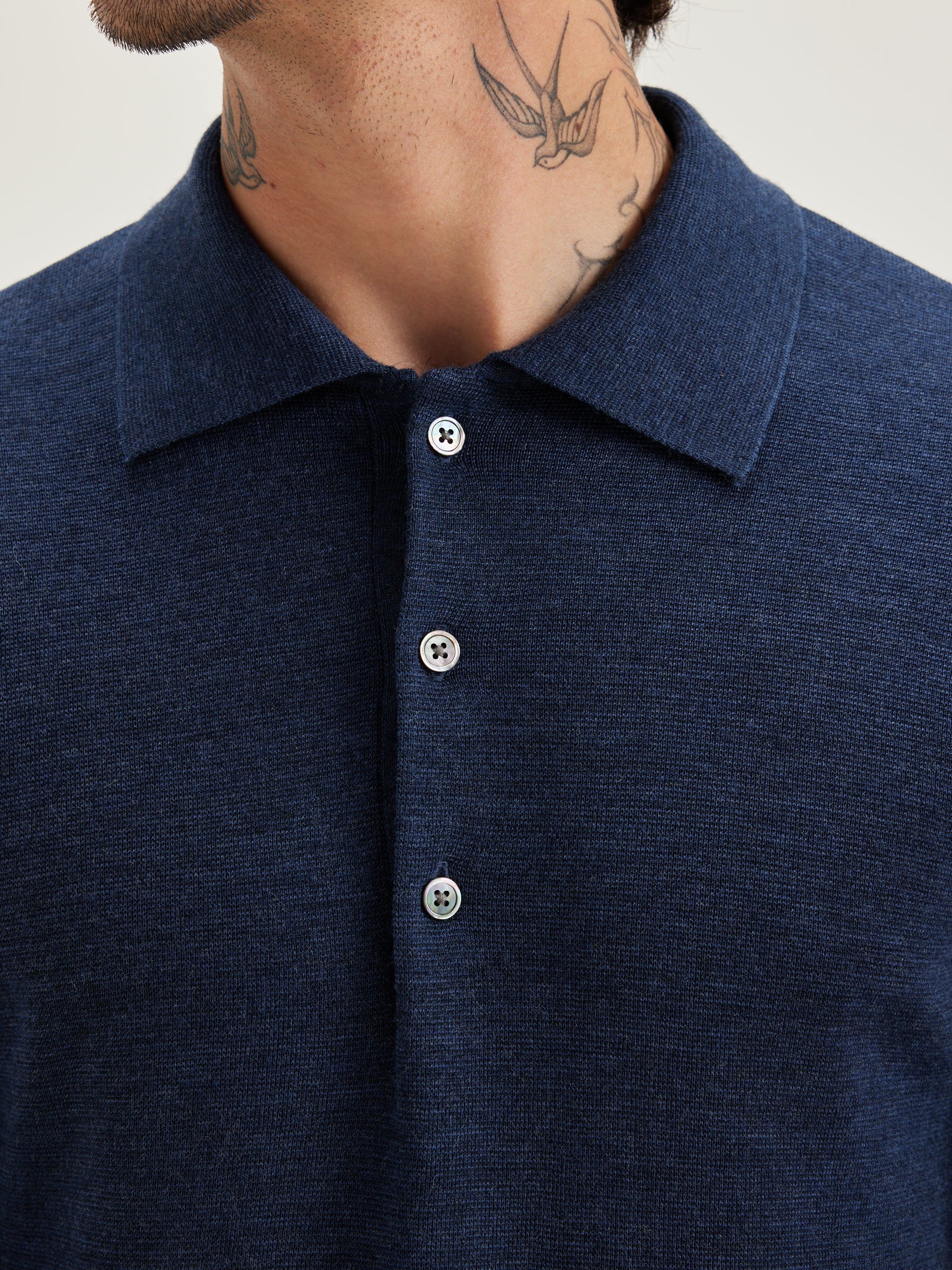 Dynol Polo-style Sweater - Night shadow For Men | Bellerose