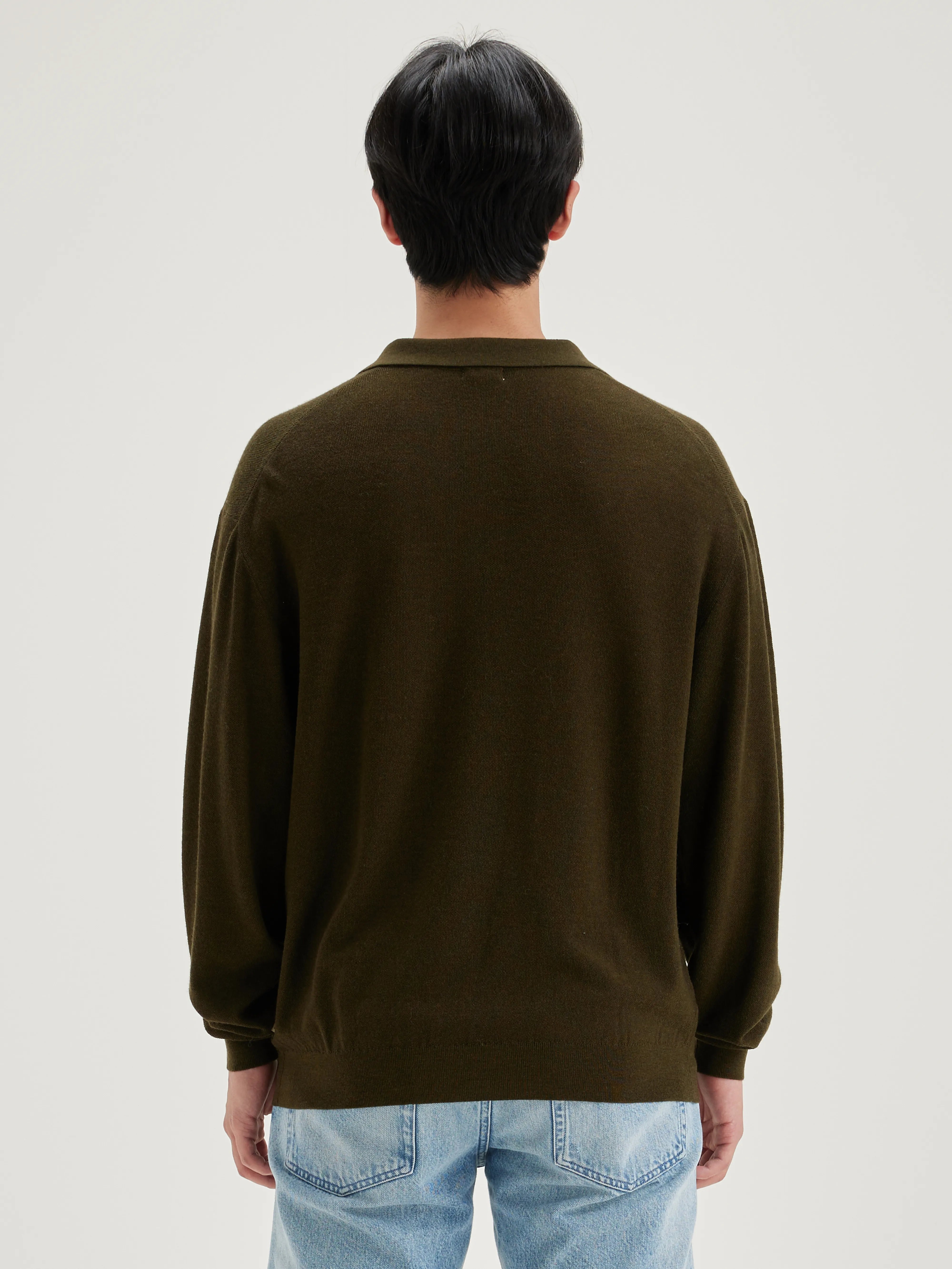 Pull Style Polo Alot - Olive Pour Homme | Bellerose