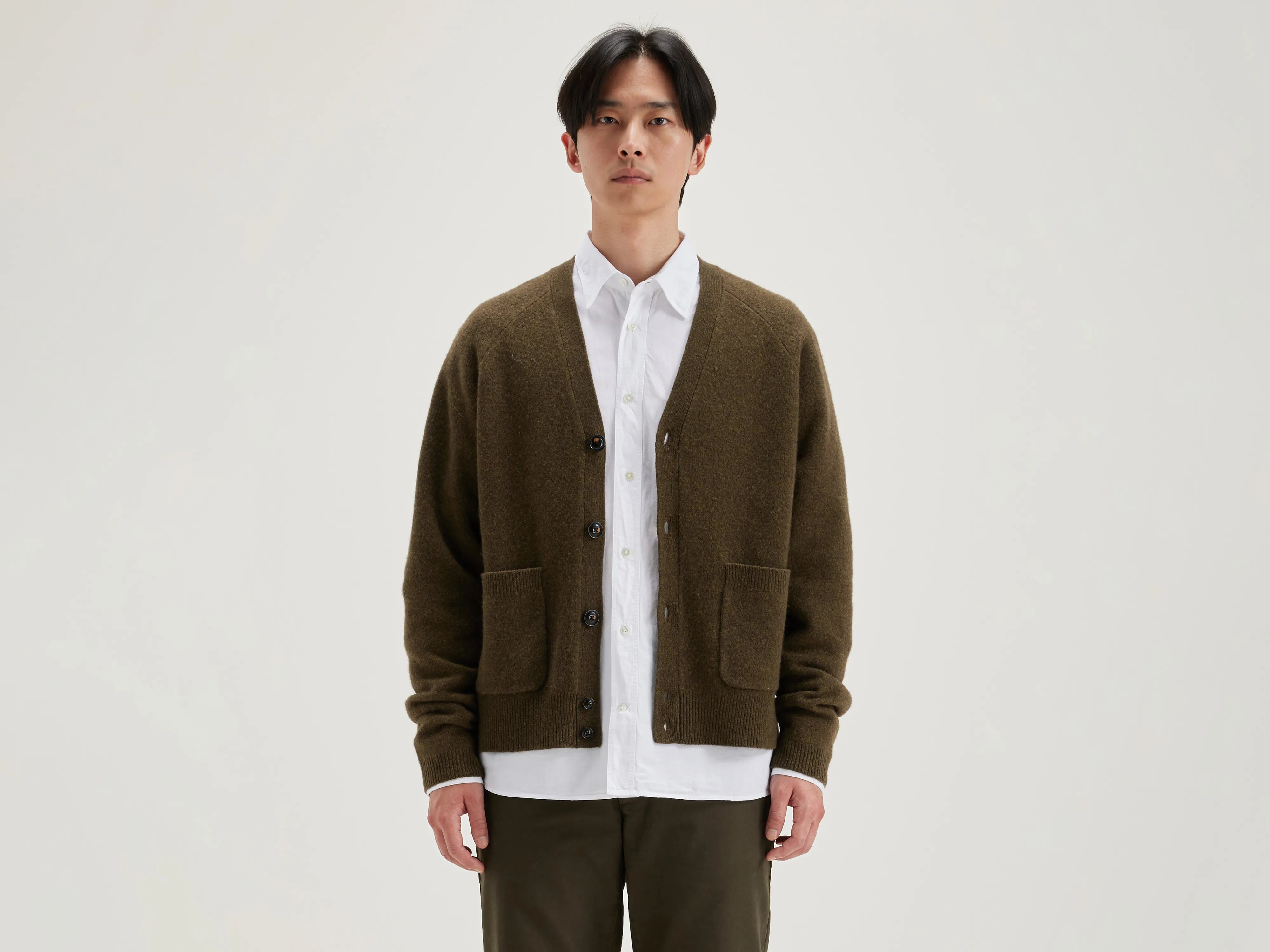 Geican v-hals cardigan (242 / M / MILITARY)