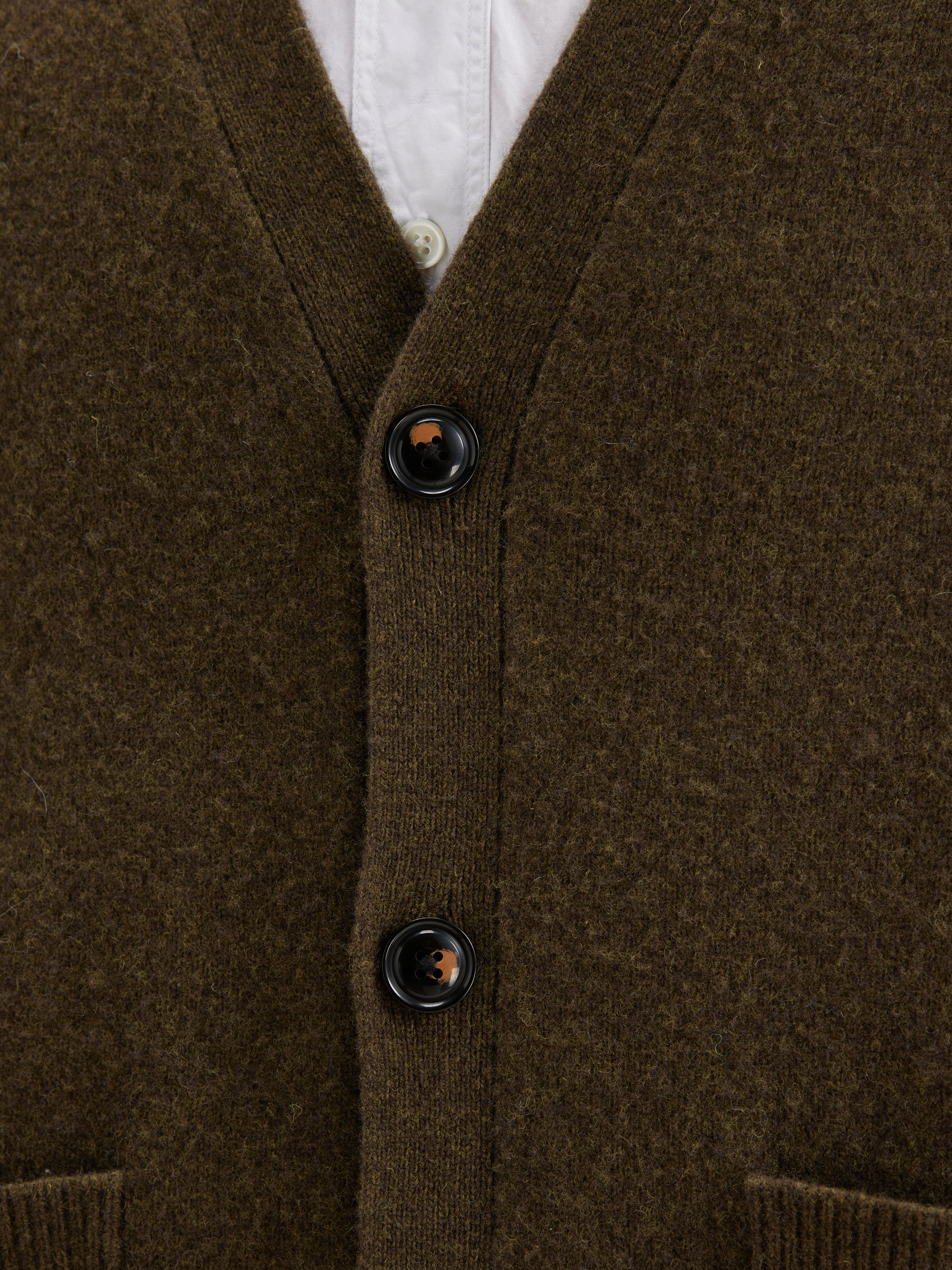 Geican V-neck Cardigan - Military For Men | Bellerose