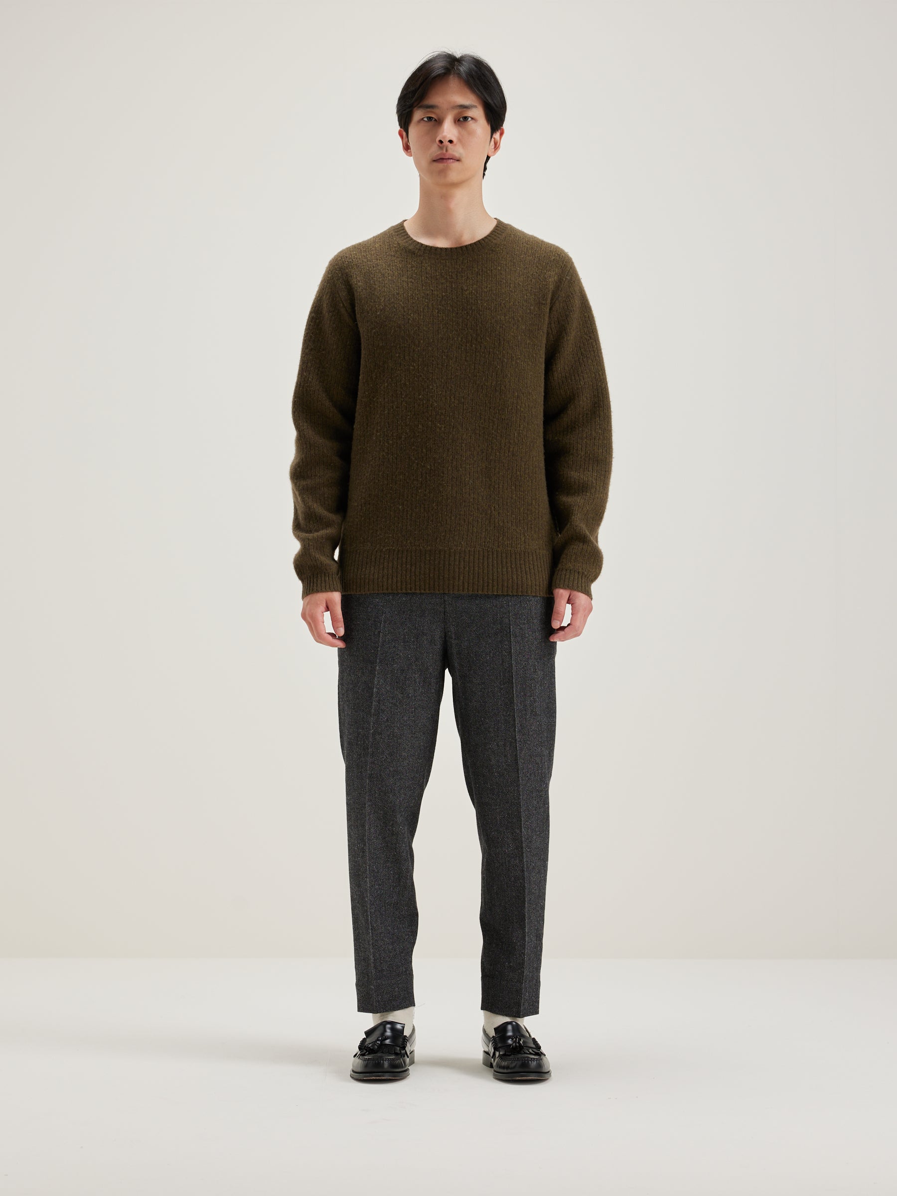 Geich Crew-neck Sweater - Military For Men | Bellerose