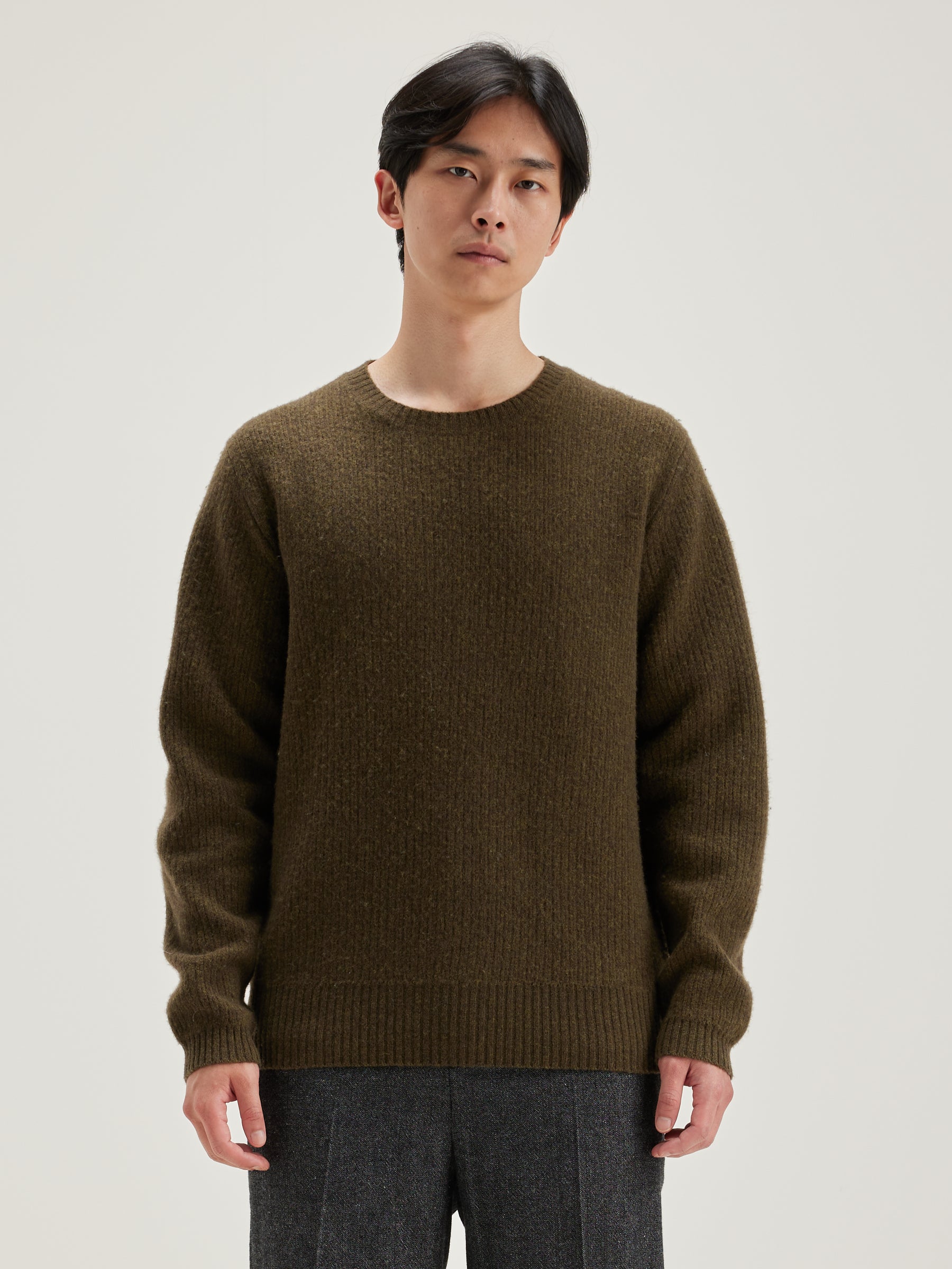 Geich Crew-neck Sweater - Military For Men | Bellerose