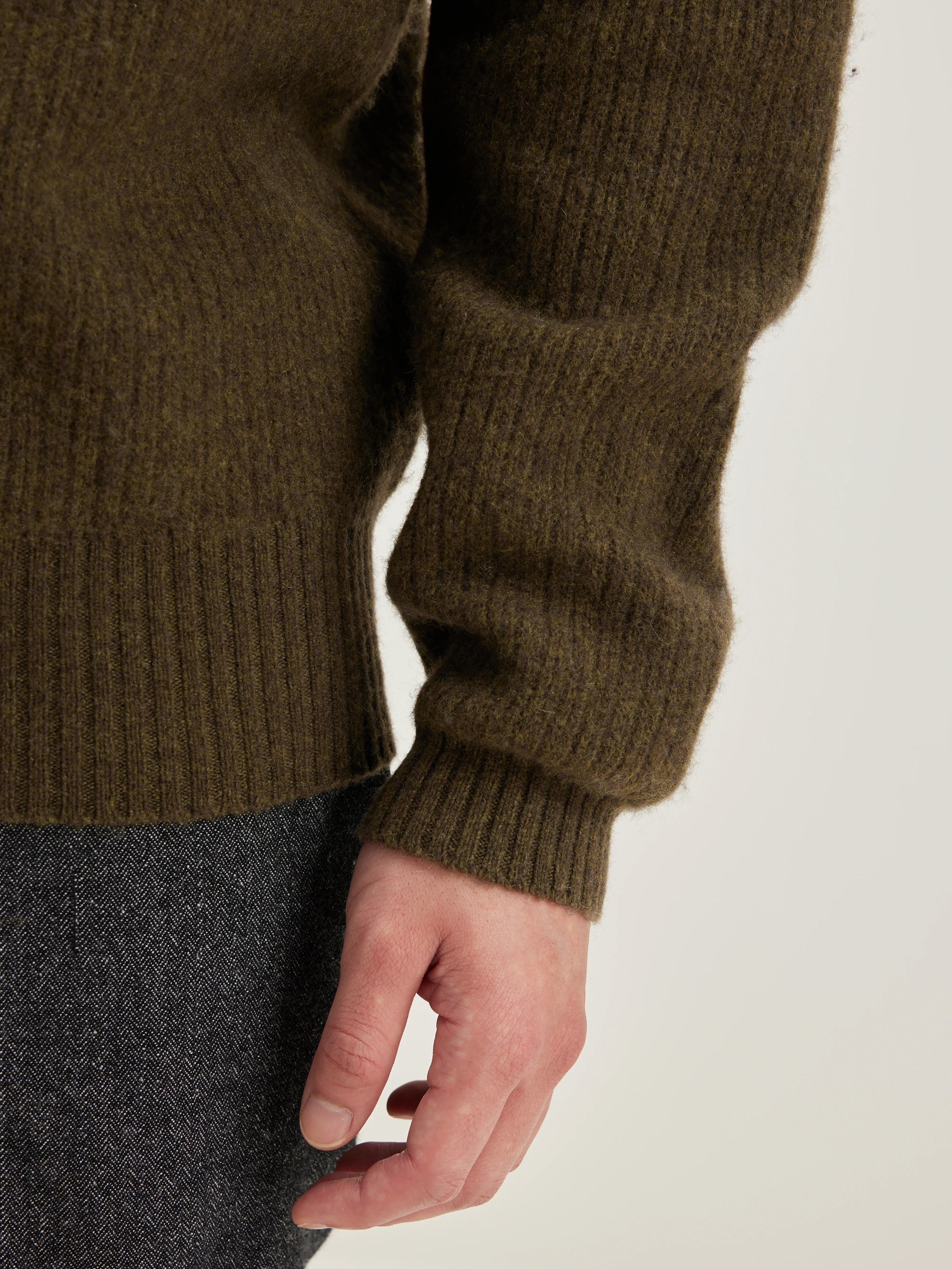 Geich crew-neck sweater (242 / M / MILITARY)