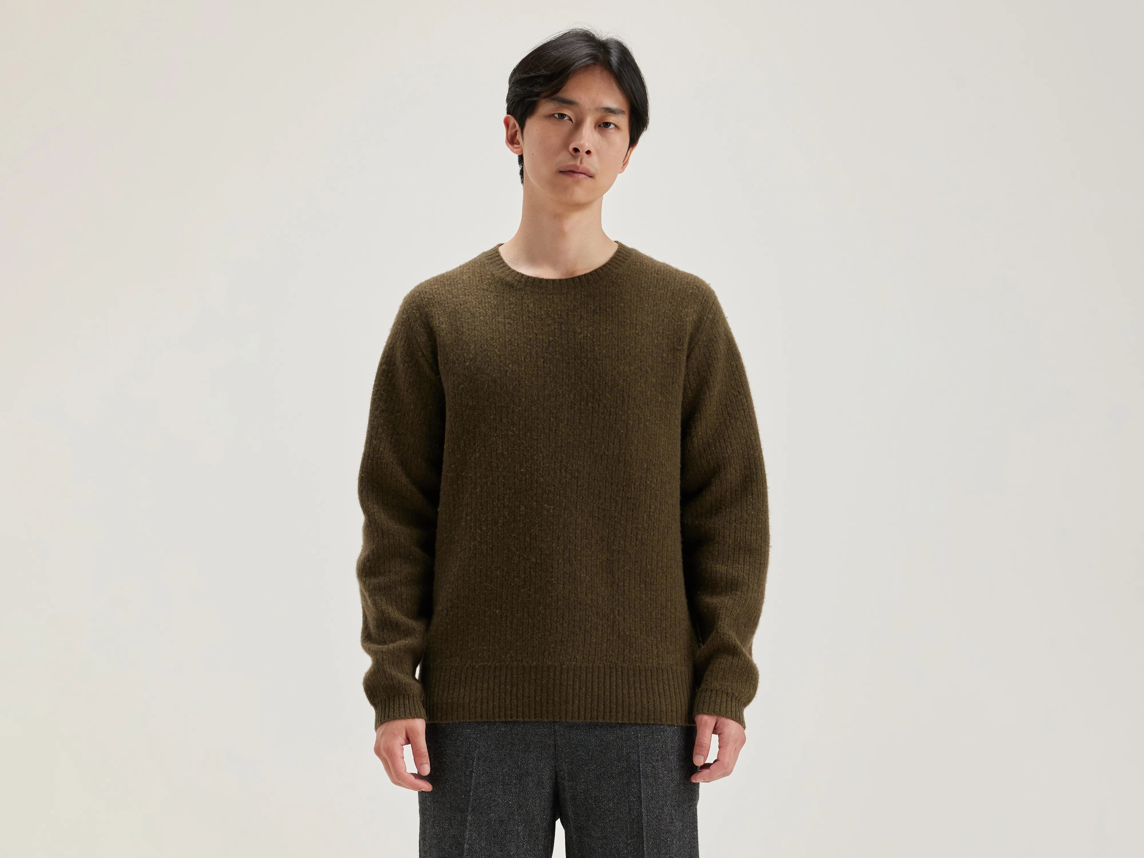 Geich crew-neck sweater (242 / M / MILITARY)