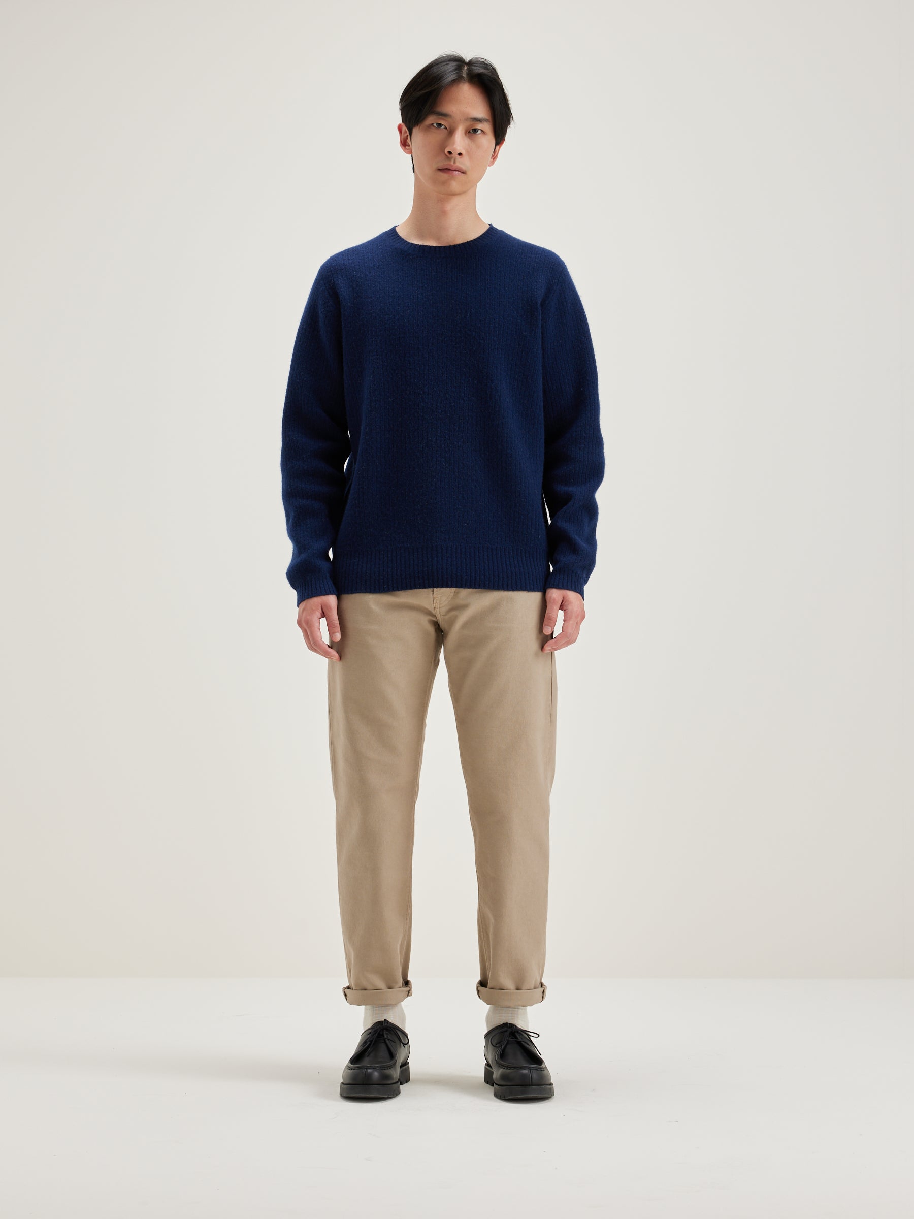 Geich Crew-neck Sweater - Naval For Men | Bellerose