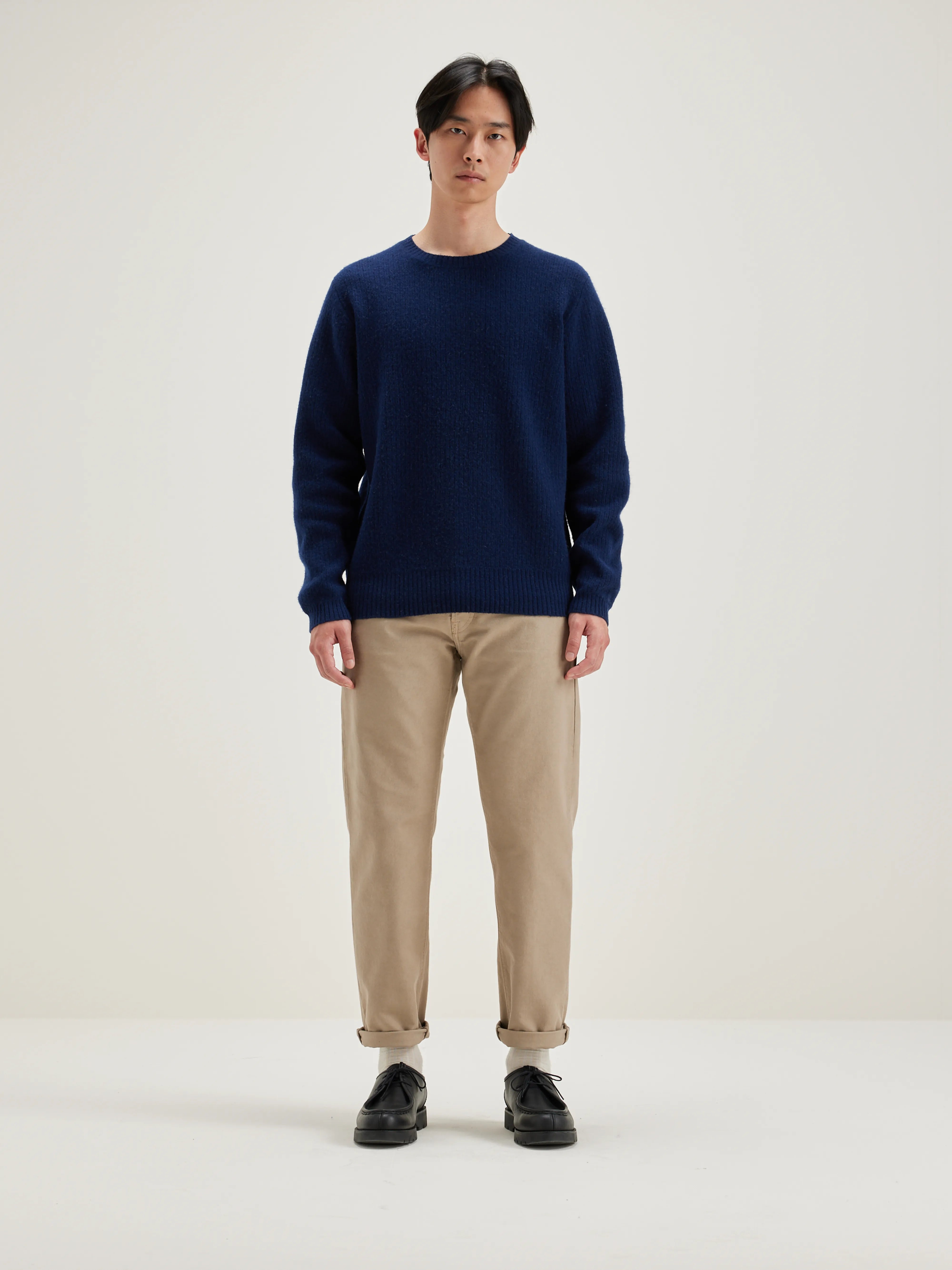 Pull Col Rond Geich - Naval Pour Homme | Bellerose