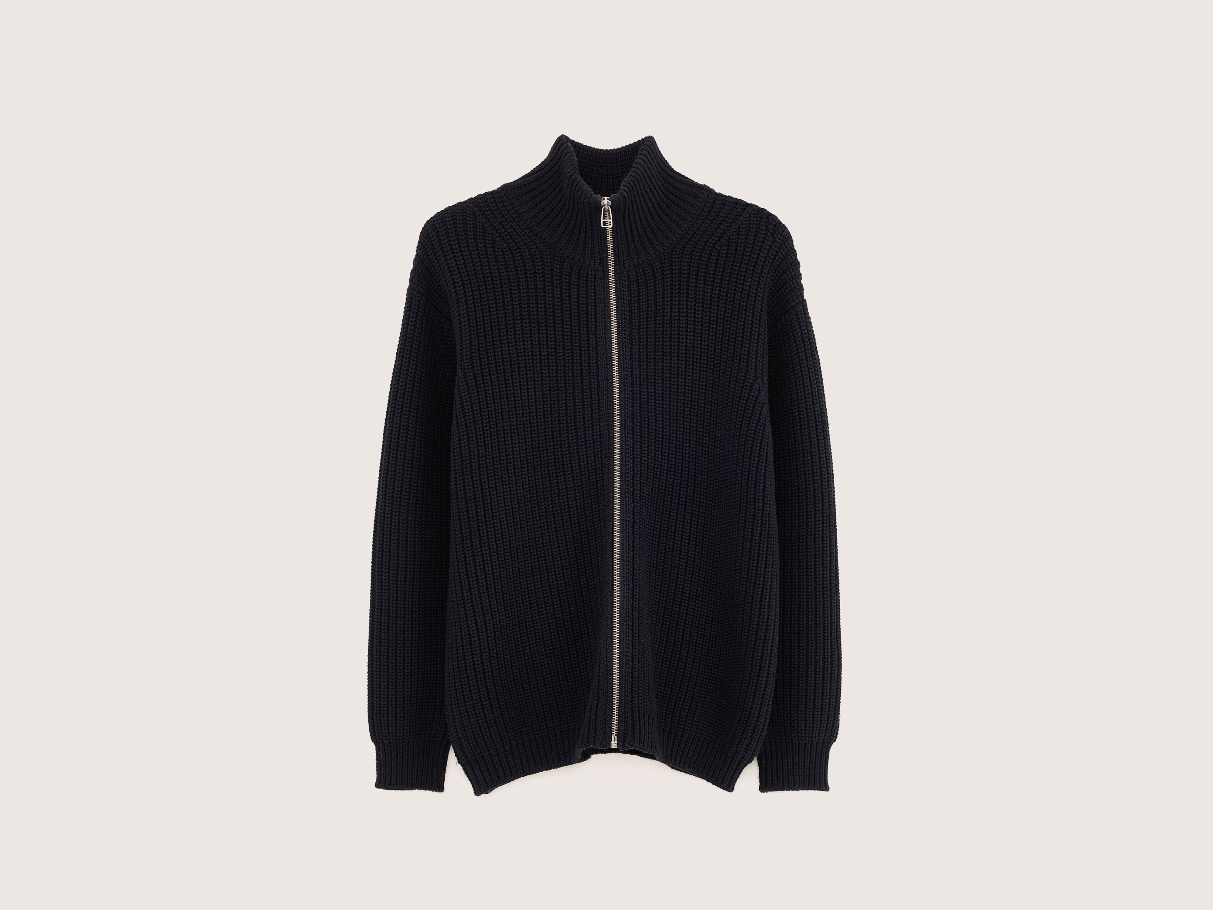 Allip zip-up cardigan (242 / M / NAVY)