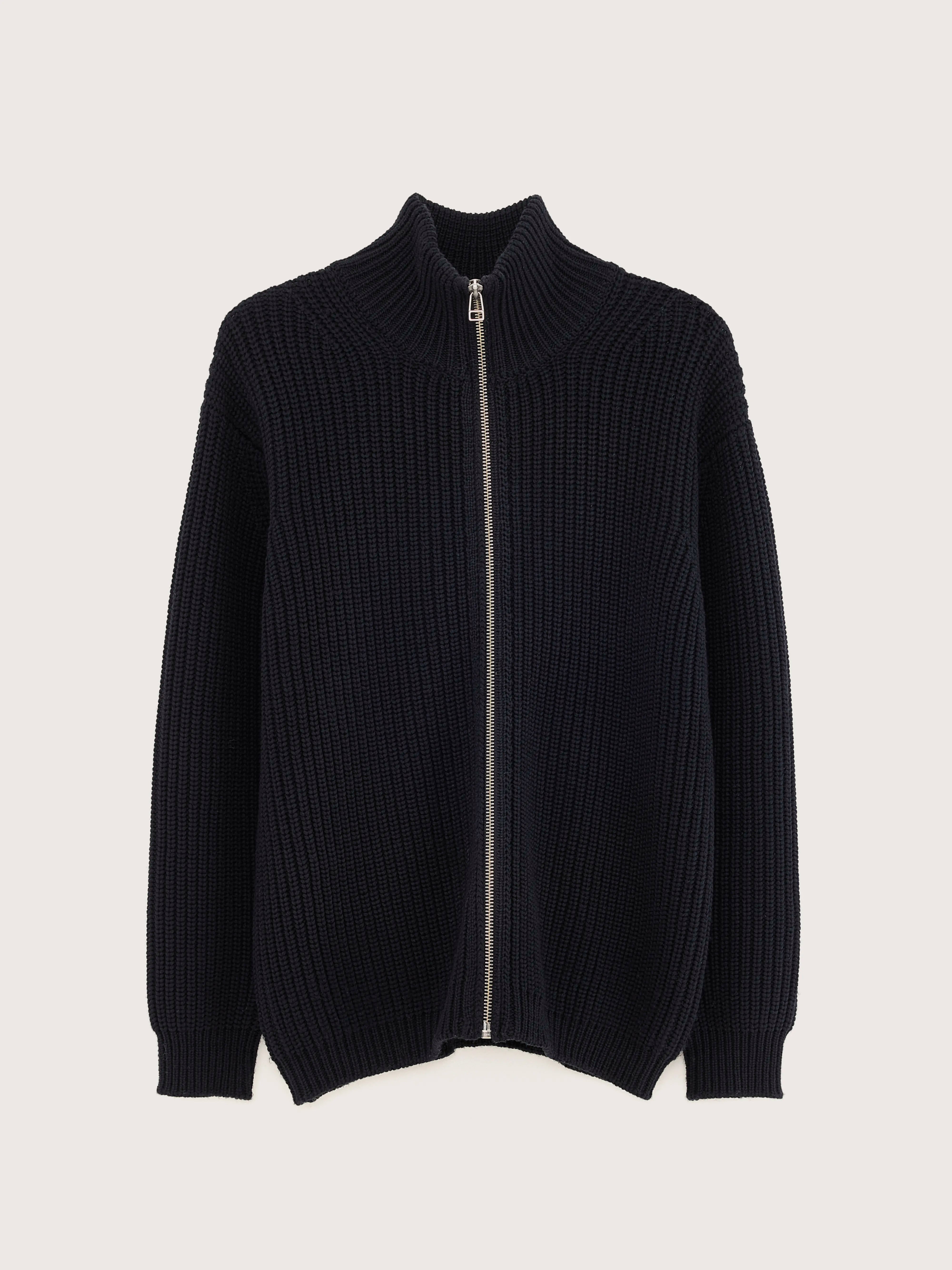 Cardigan Zippé Allip - Navy Pour Homme | Bellerose