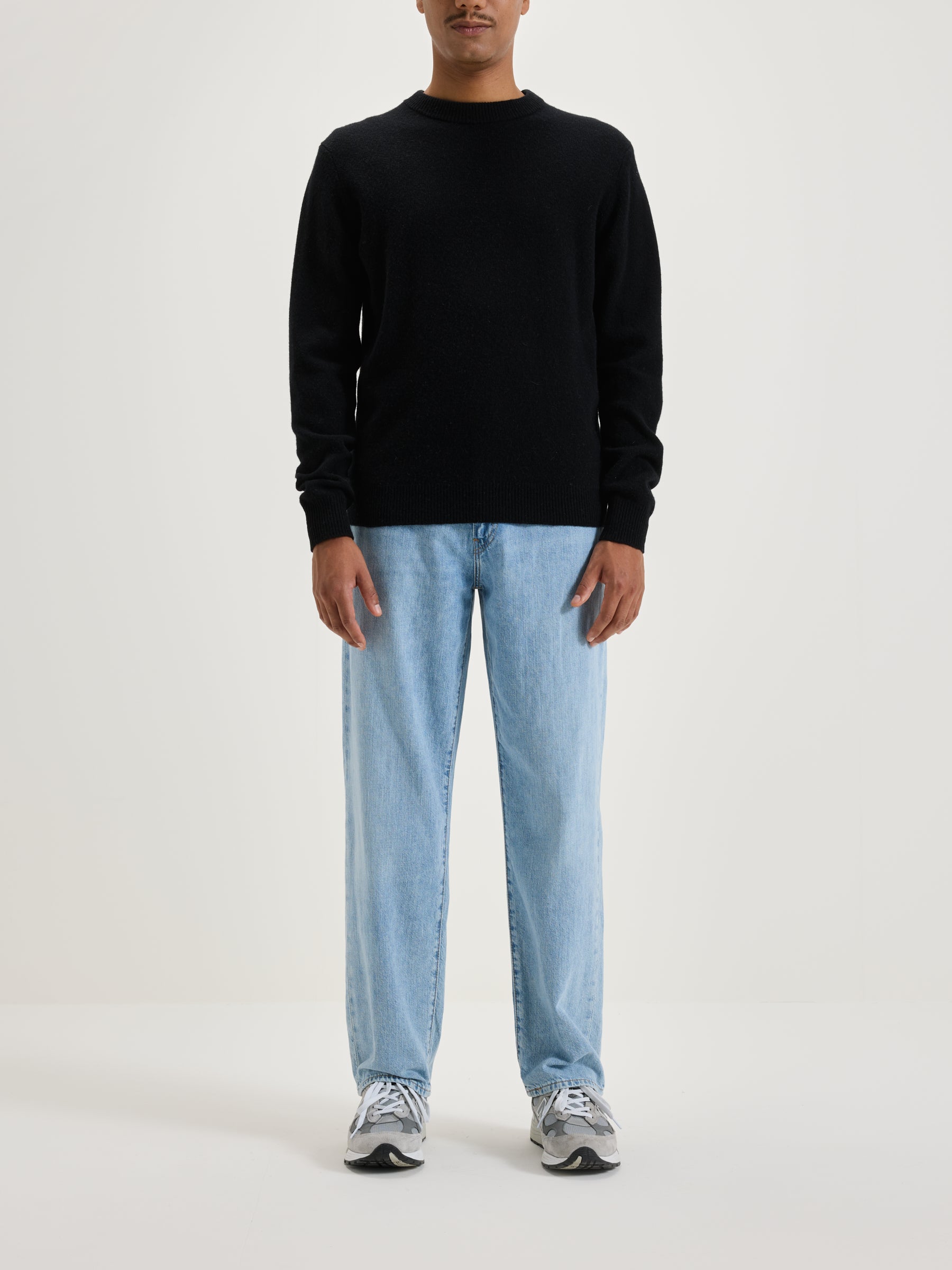 Donoon Crew-neck Sweater - Black For Men | Bellerose