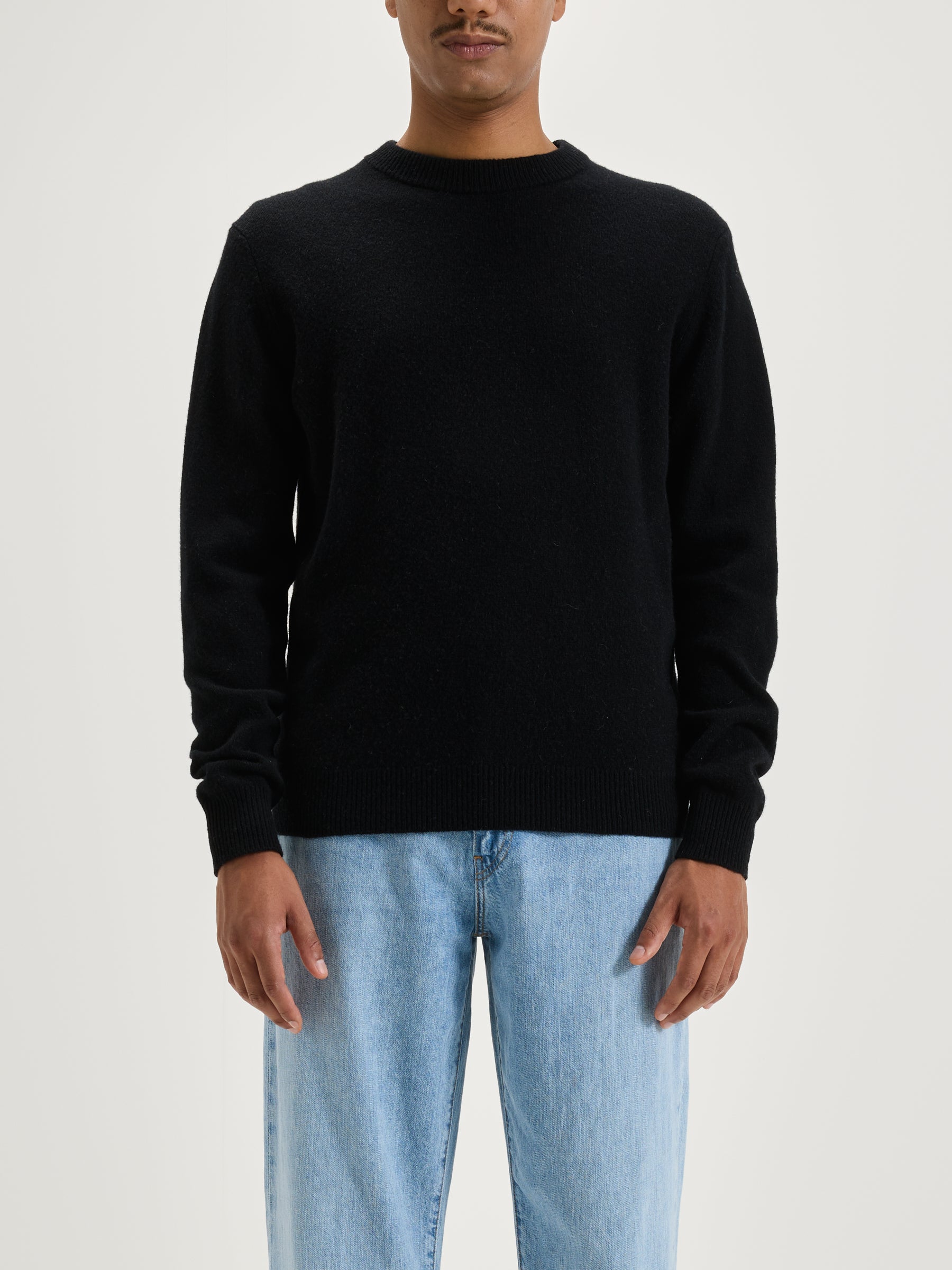 Pull Col Rond Donoon - Black Pour Homme | Bellerose