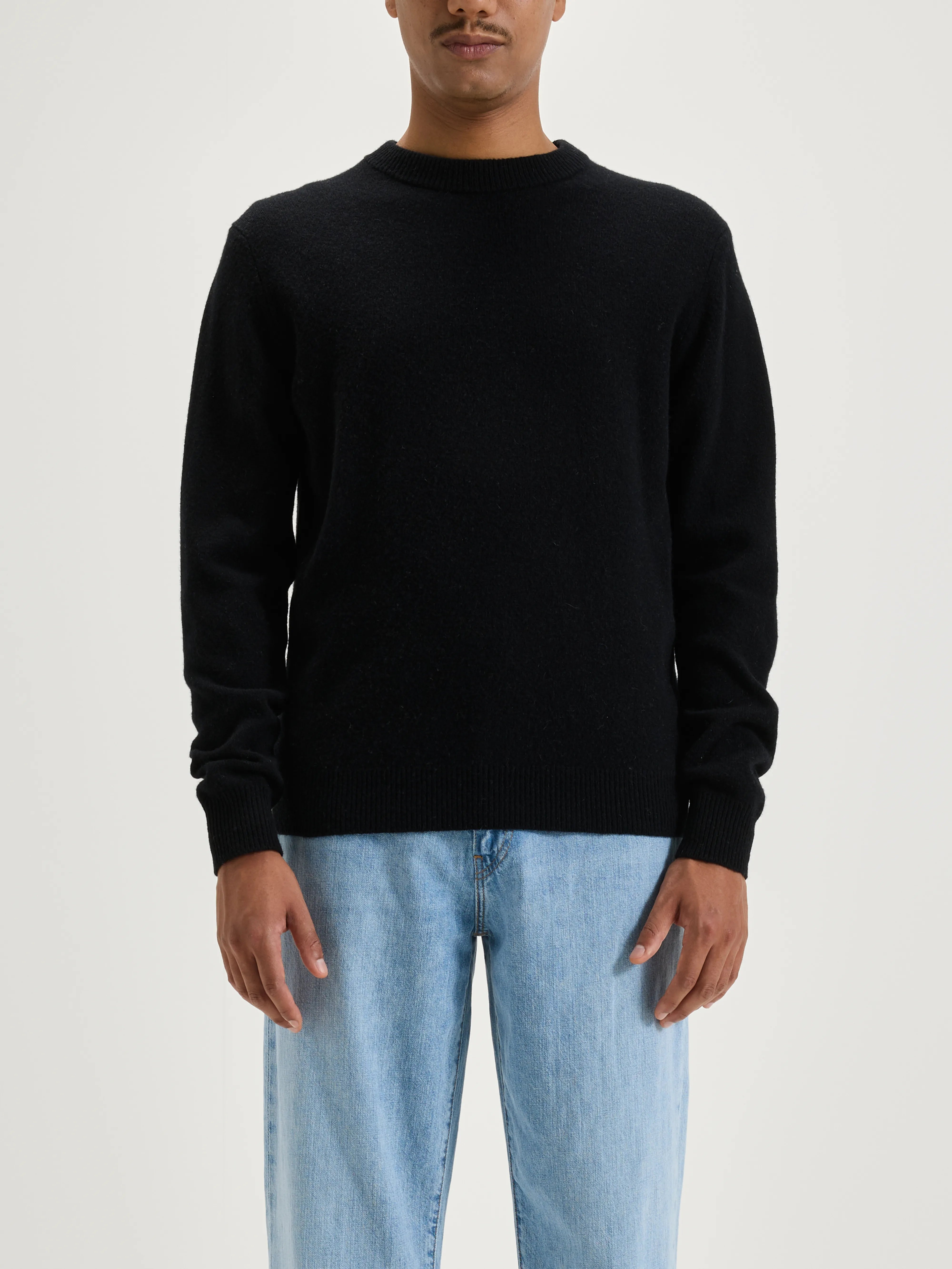 Pull Col Rond Donoon - Black Pour Homme | Bellerose