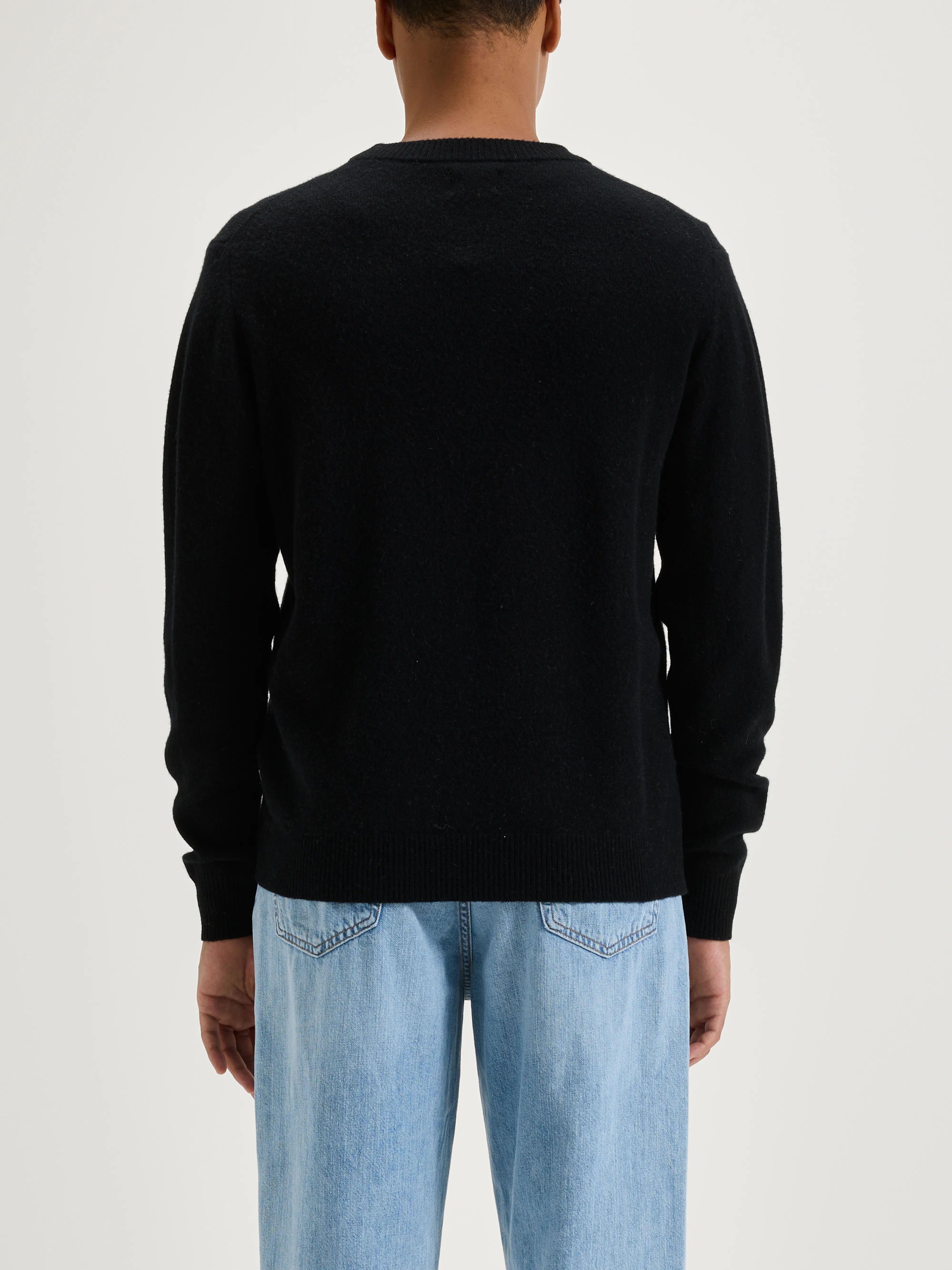 Pull Col Rond Donoon - Black Pour Homme | Bellerose