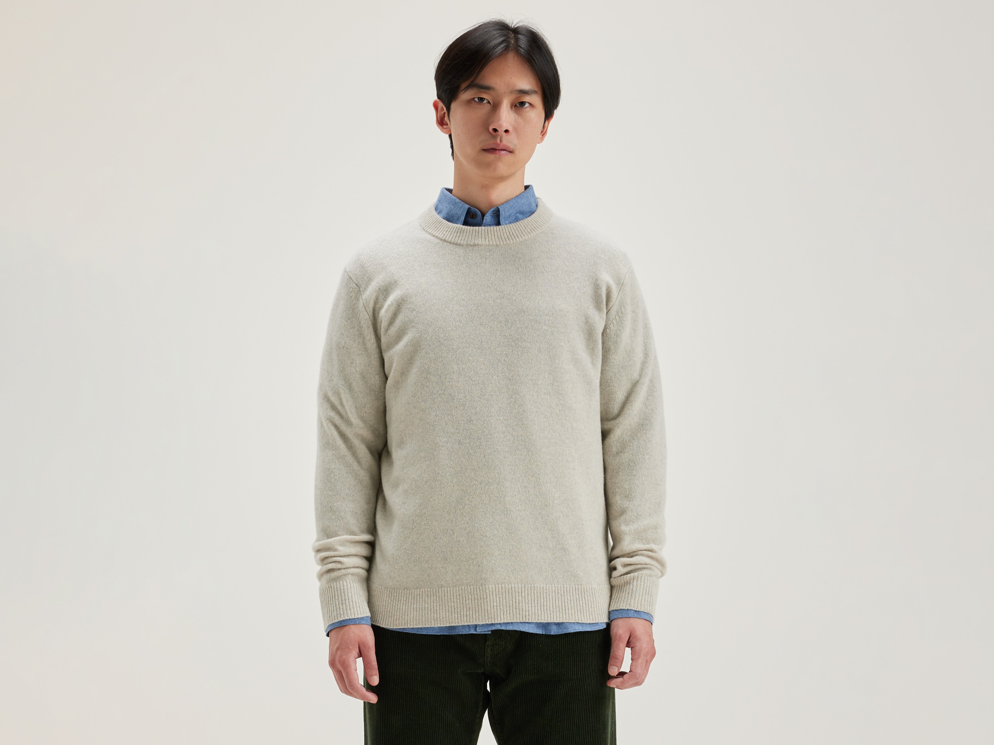 Donoon crew-neck sweater (242 / M / OYSTER)