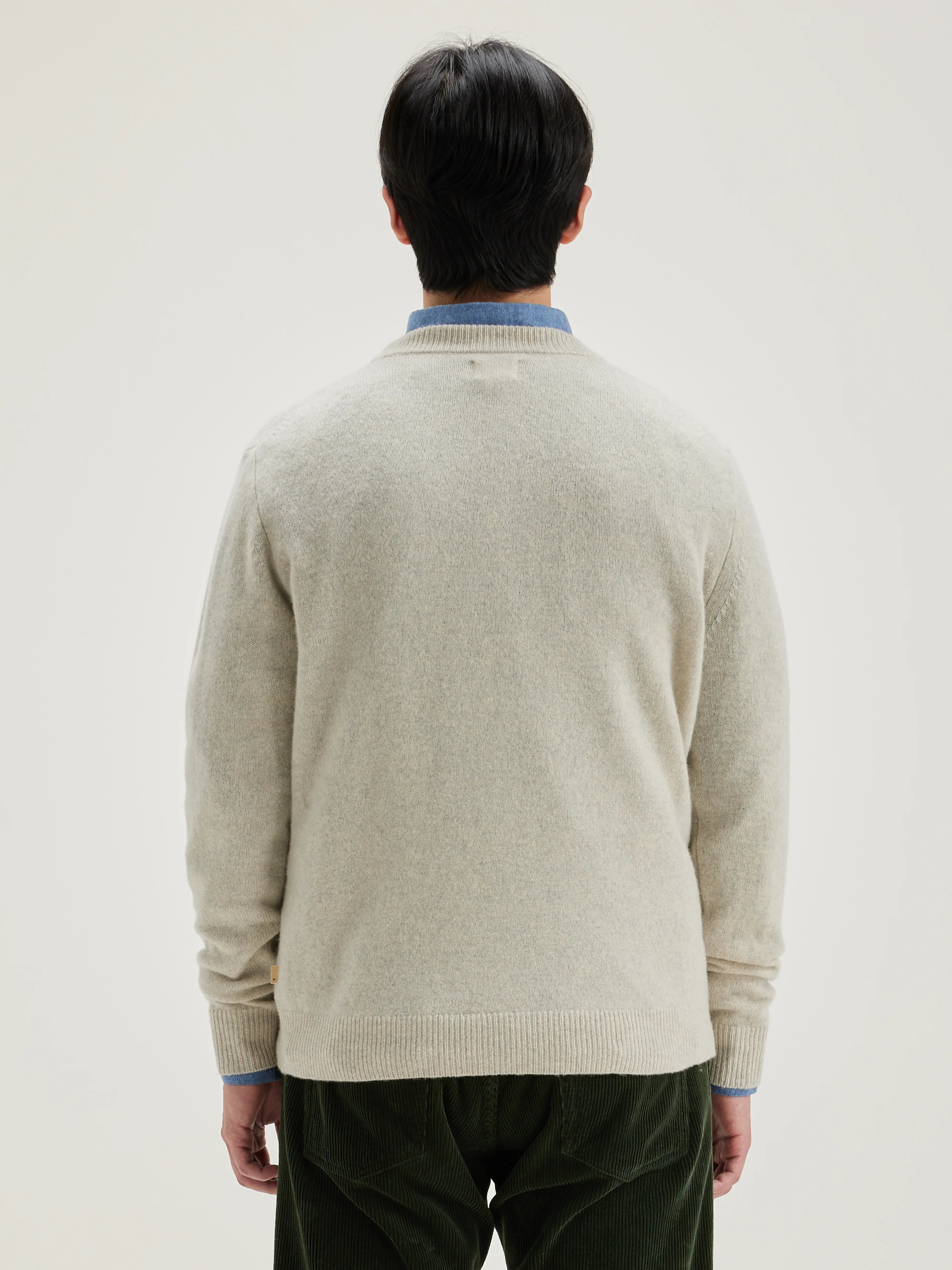 Pull Col Rond Donoon - Oyster Pour Homme | Bellerose