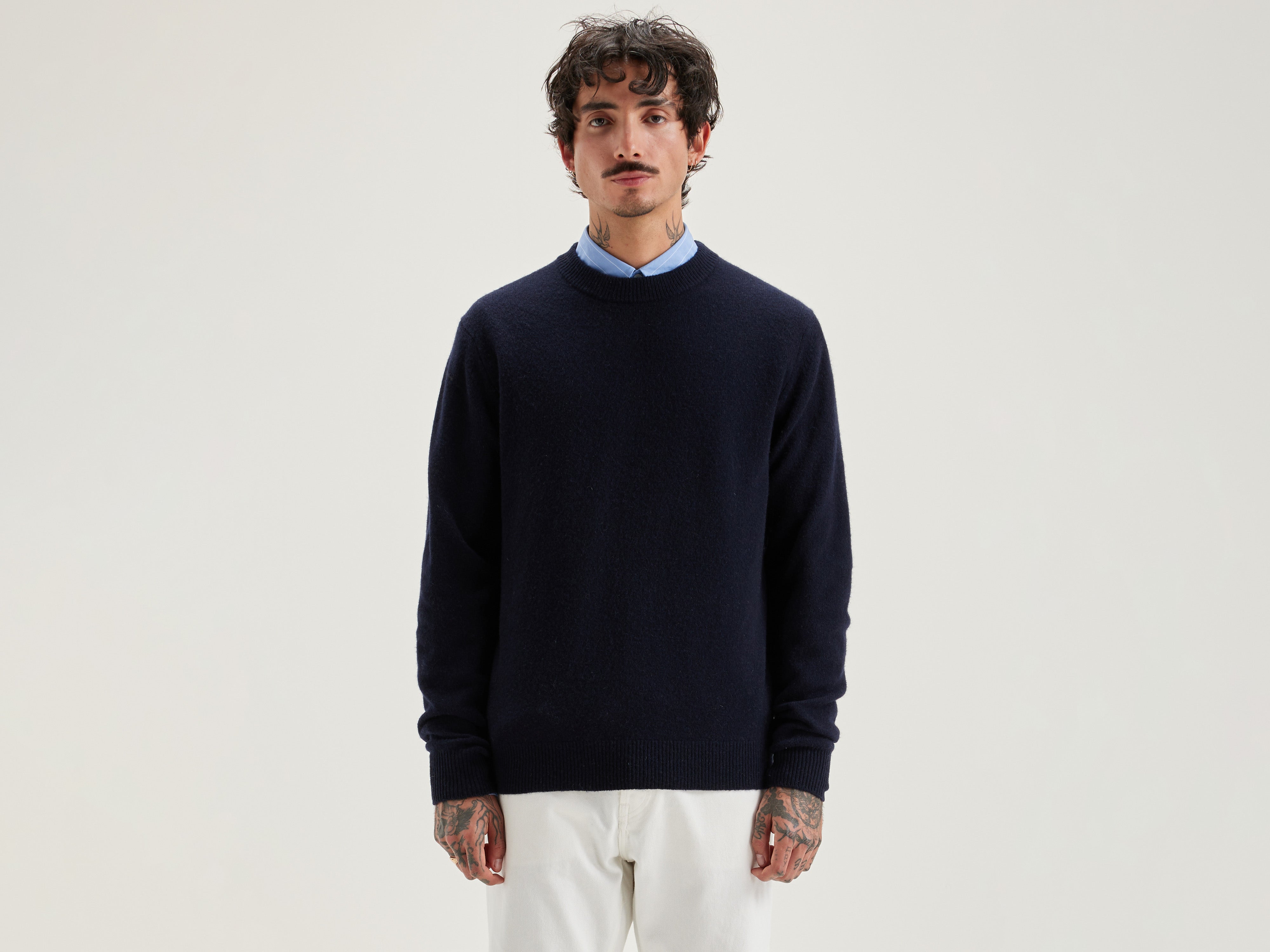 Pull col rond Donoon (242 / M / NAVY)