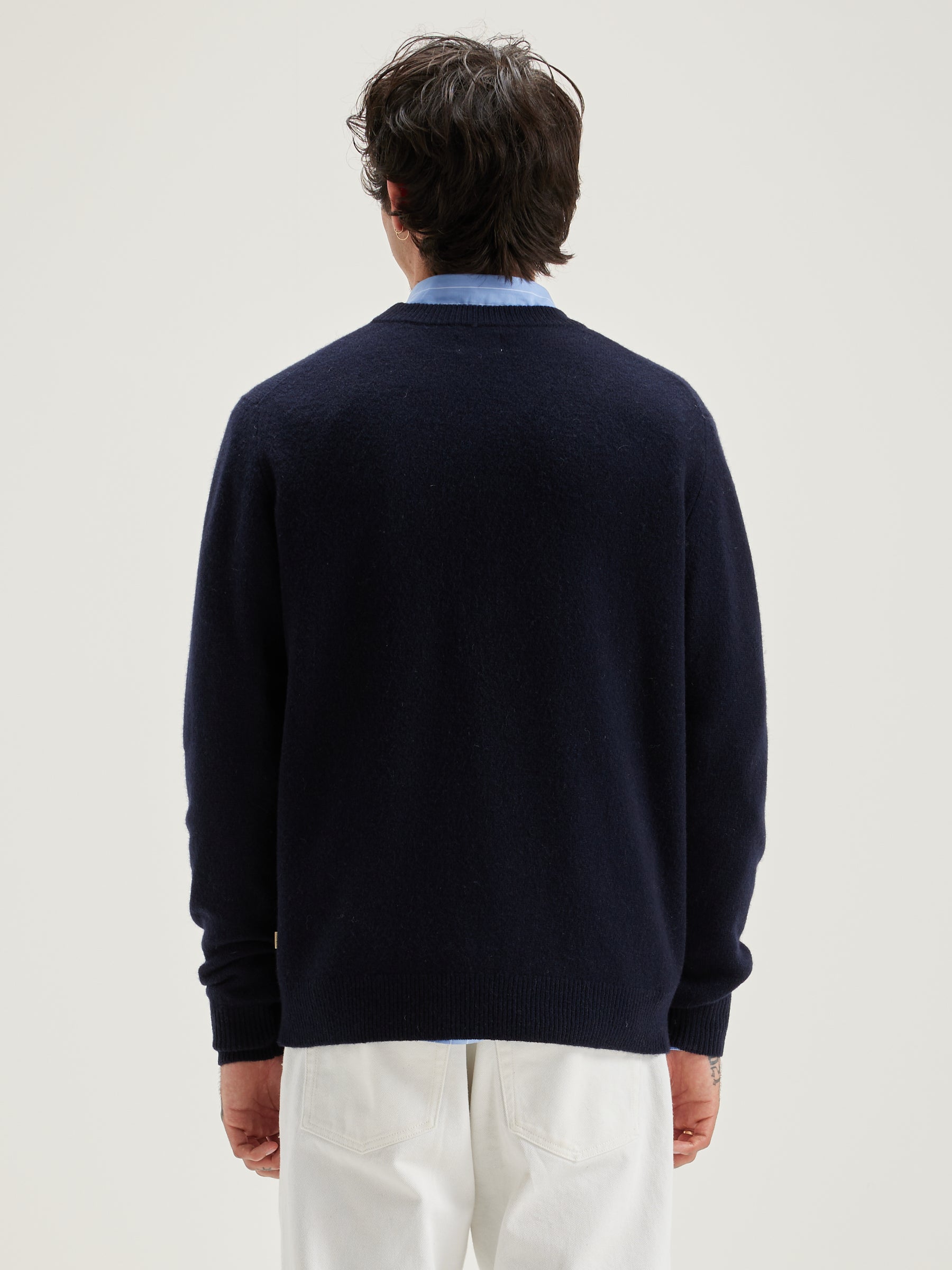 Donoon Ronde Hals Trui - Navy Voor Heren | Bellerose