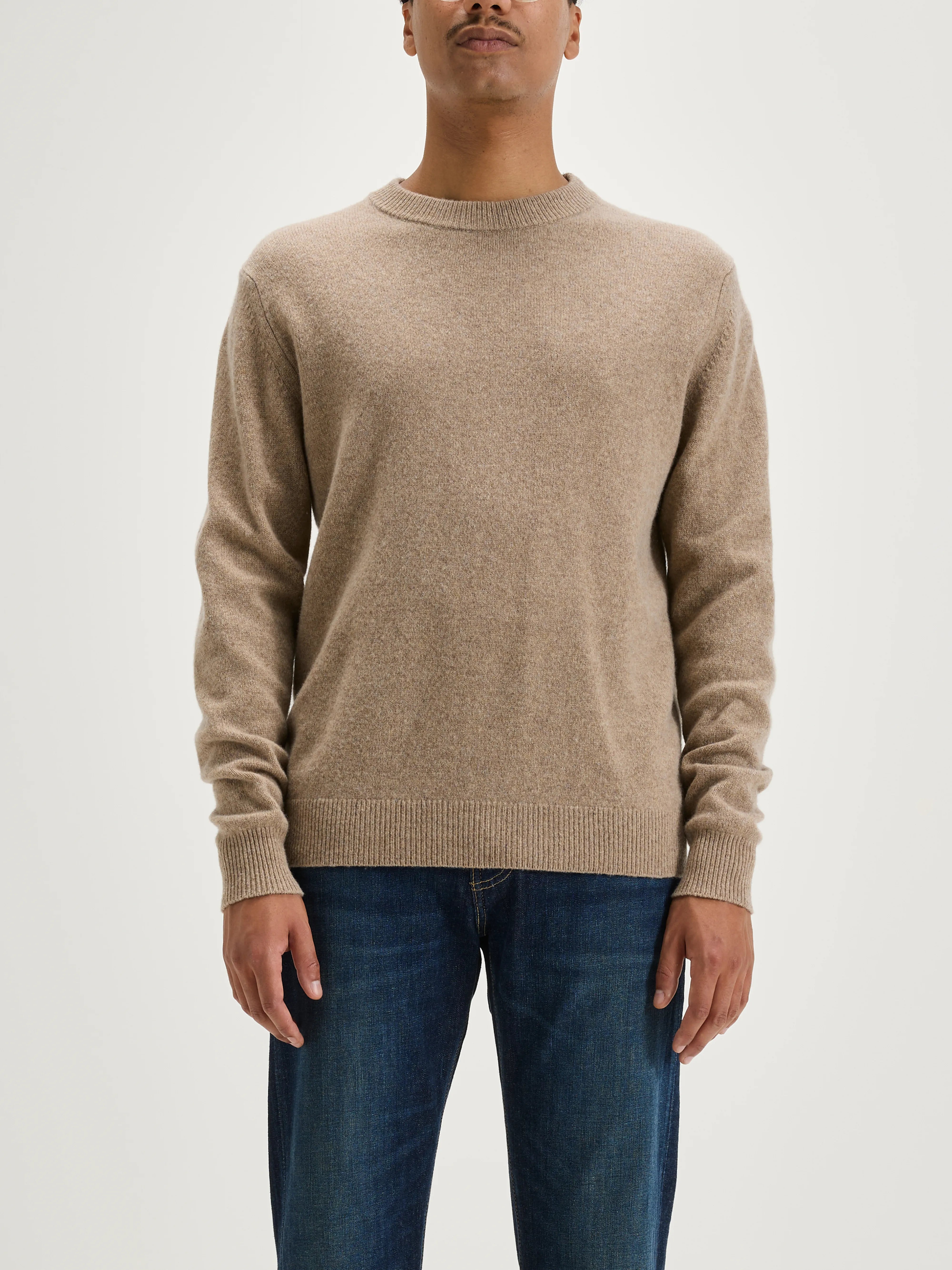 Pull Col Rond Donoon - Oatmeal Pour Homme | Bellerose