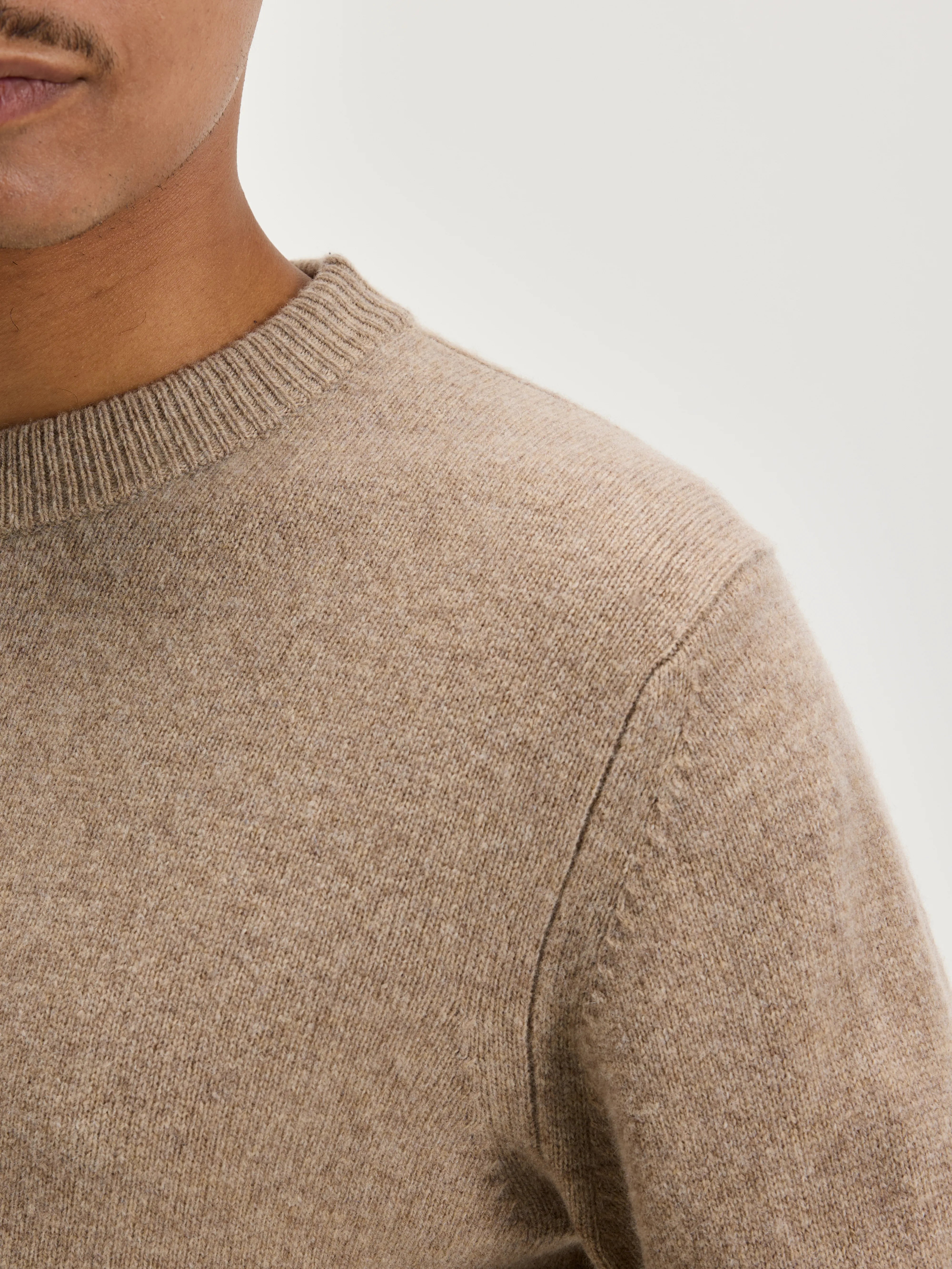 Pull Col Rond Donoon - Oatmeal Pour Homme | Bellerose