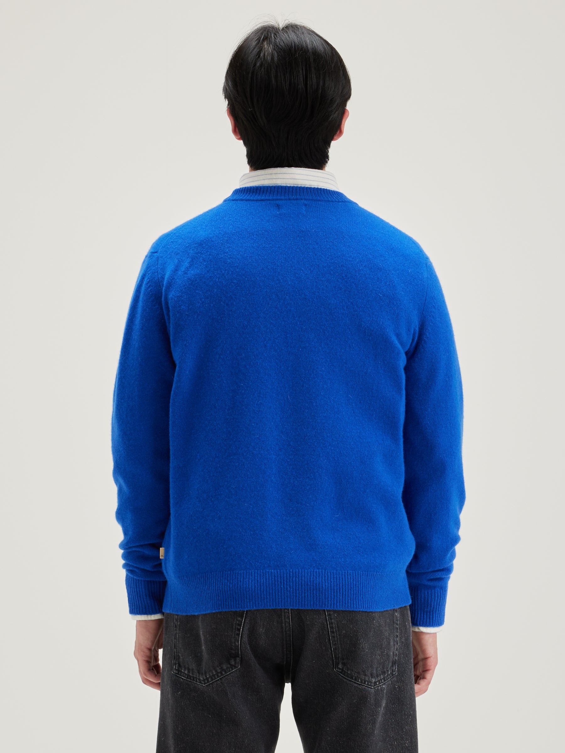 Donoon Crew-neck Sweater - Royal blue For Men | Bellerose