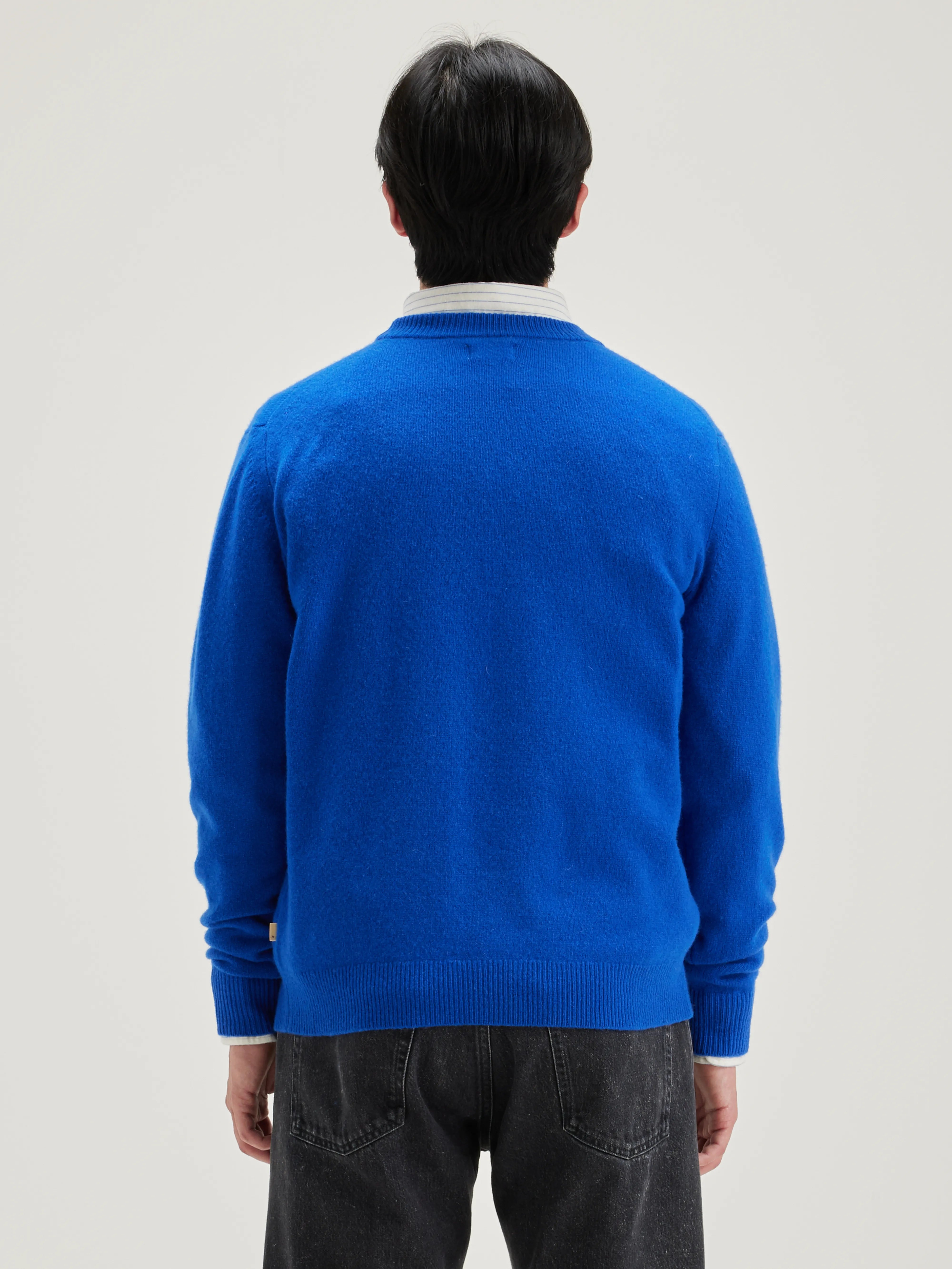 Pull Col Rond Donoon - Royal blue Pour Homme | Bellerose