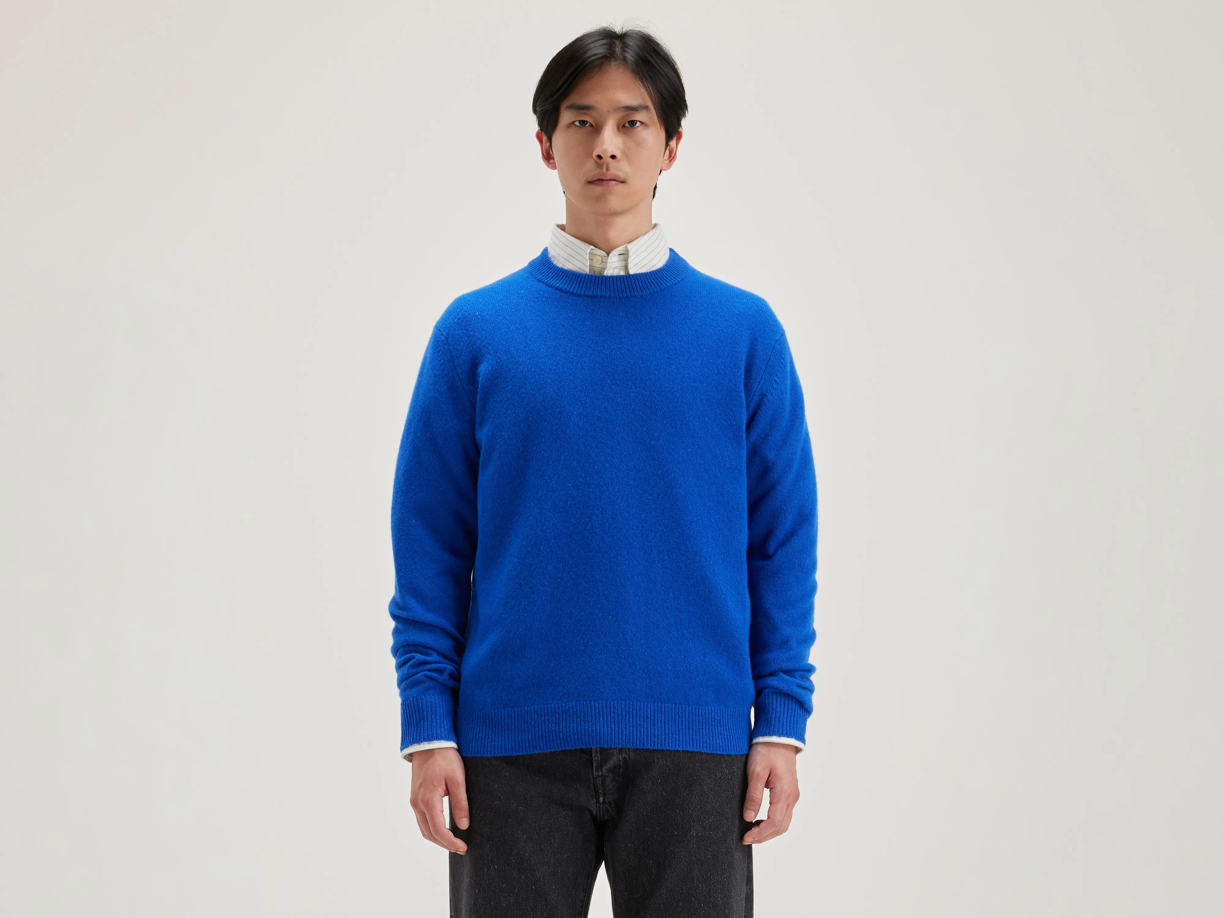 Pull col rond Donoon (242 / M / ROYAL BLUE)