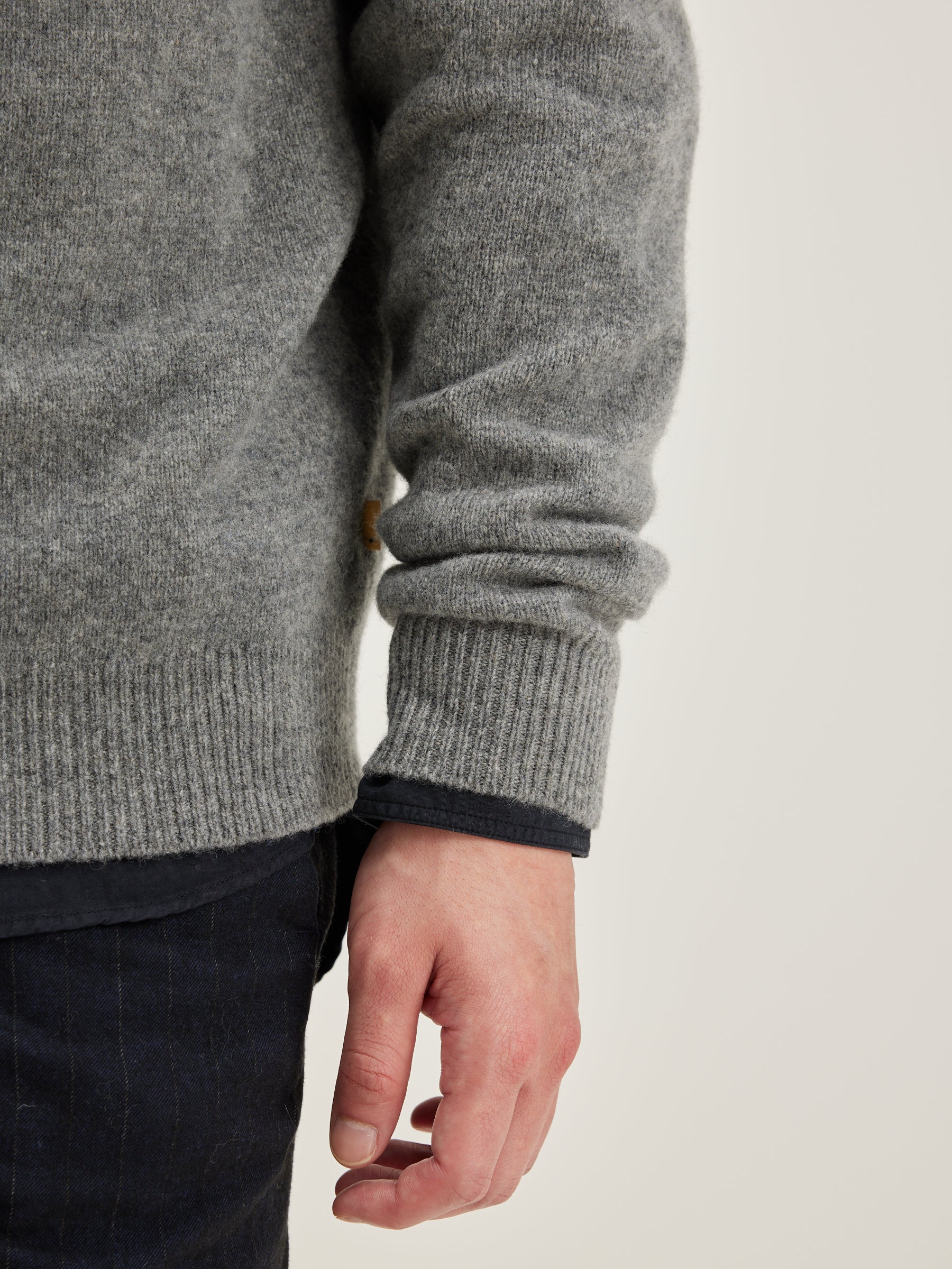 Pull col rond Donoon (242 / M / MID GREY)